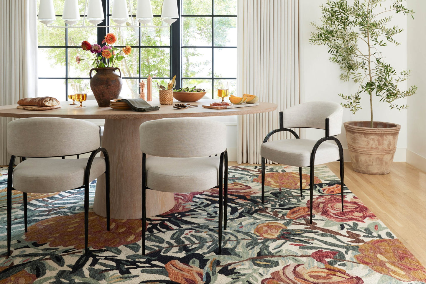 Loloi Belladonna BLM - 02 Ivory Lagoon Transitional Hooked Rug - Rugs - Loloi - Atlanta Designer Rugs