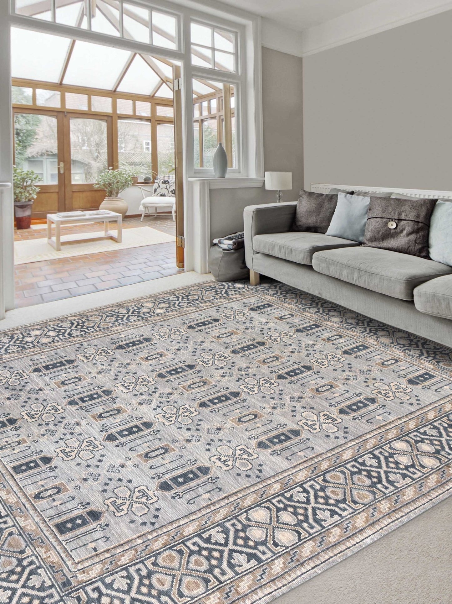 Limited BALLINA BA - 433 BLUE Traditional Knotted Rug - Rugs - Limited - Atlanta Designer Rugs