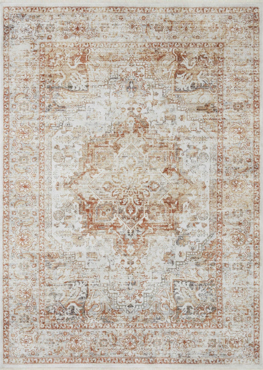 Loloi BONNEY BNY - 01 Ivory Sunset Traditional Power Loomed Rug - Rugs - Loloi - Atlanta Designer Rugs