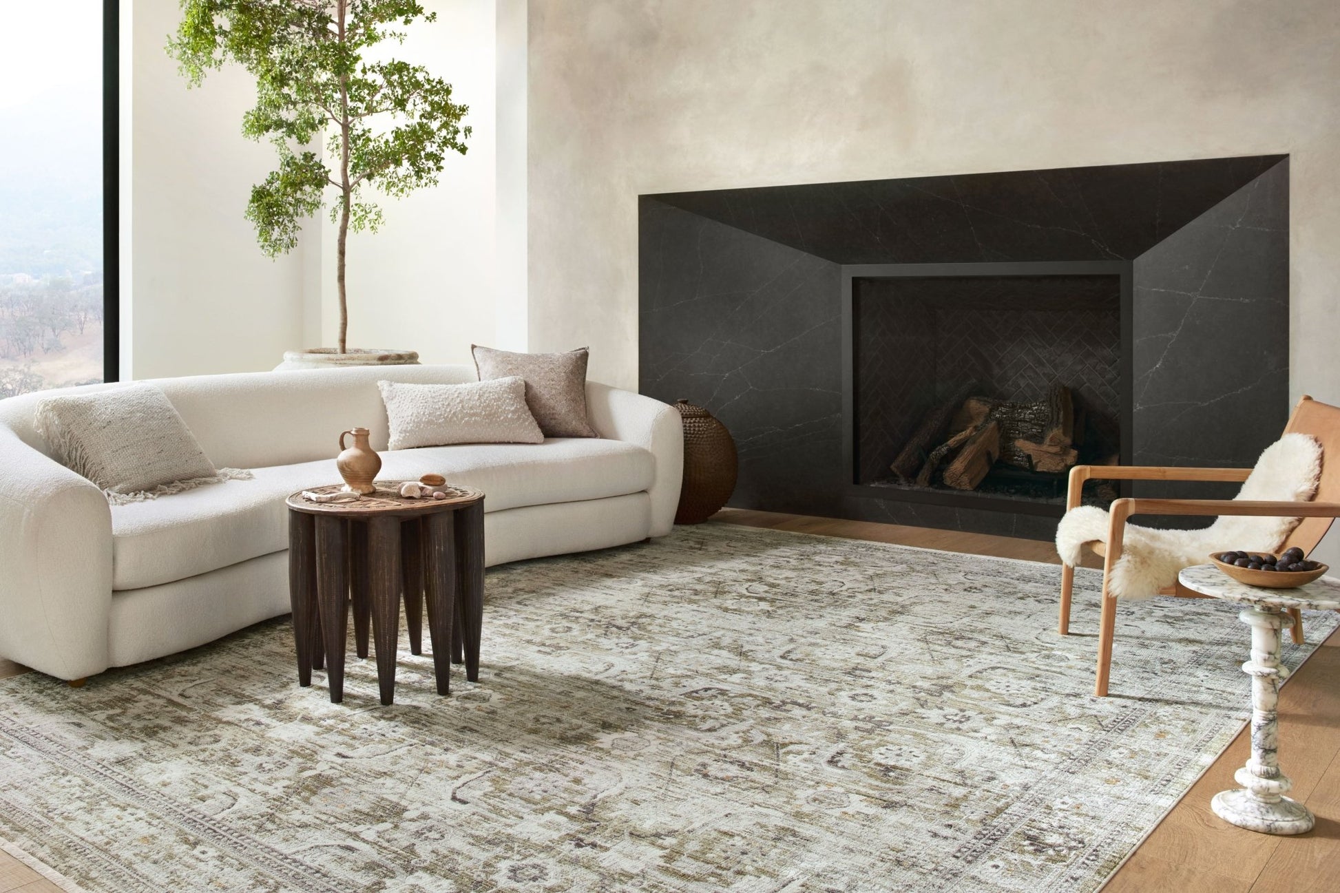 Loloi BONNEY BNY - 02 Moss Stone Traditional Power Loomed Rug - Rugs - Loloi - Atlanta Designer Rugs