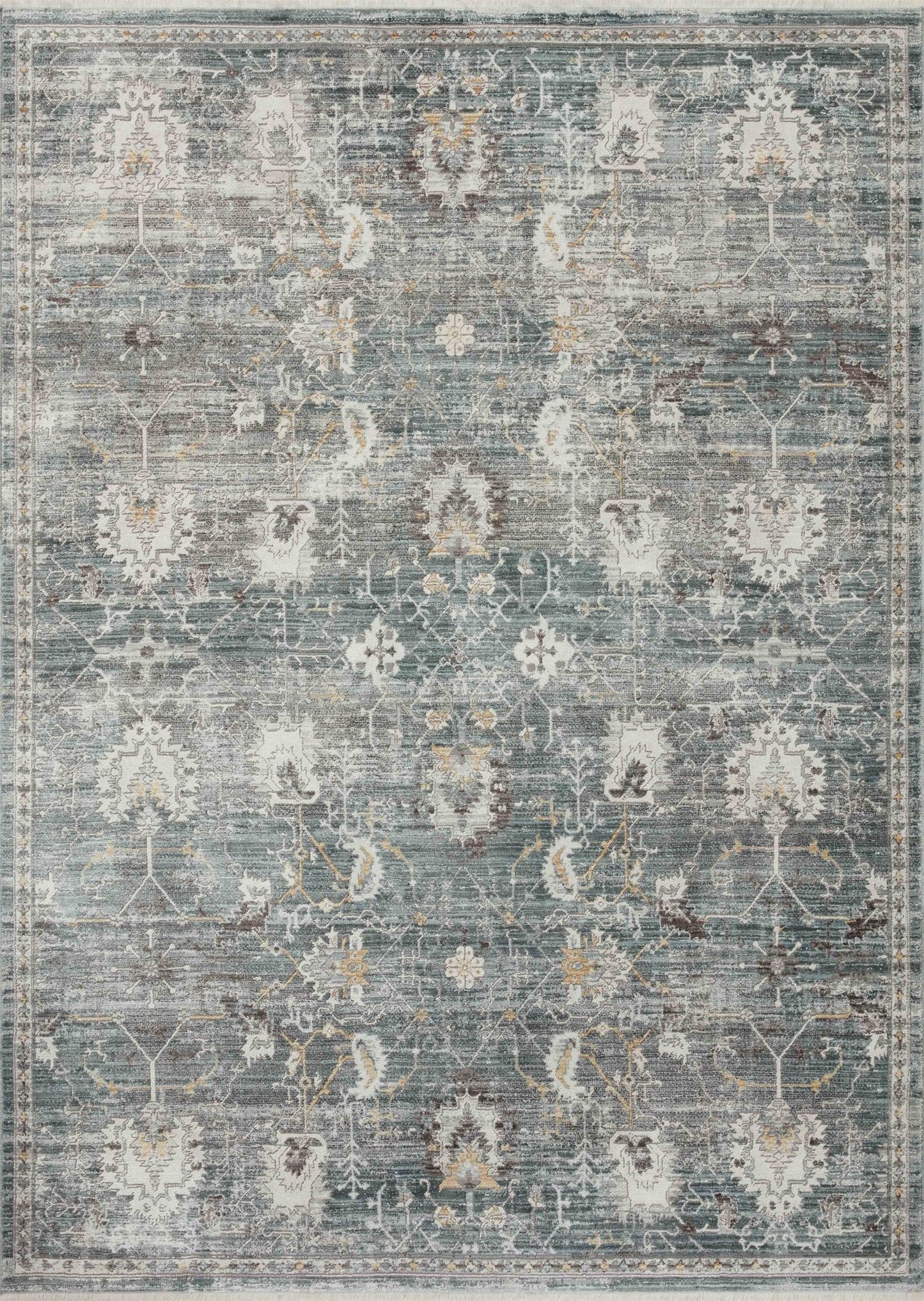 Loloi BONNEY BNY - 03 Lagoon Ivory Traditional Power Loomed Rug - Rugs - Loloi - Atlanta Designer Rugs