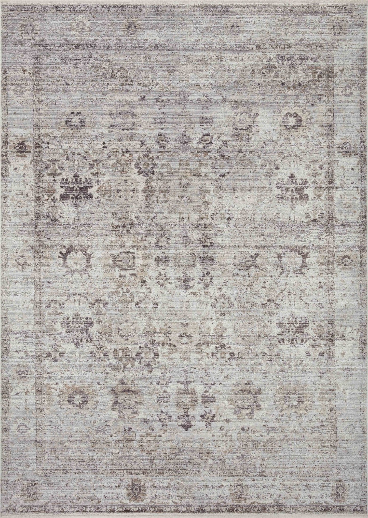 Loloi BONNEY BNY - 06 Stone Charcoal Traditional Power Loomed Rug - Rugs - Loloi - Atlanta Designer Rugs