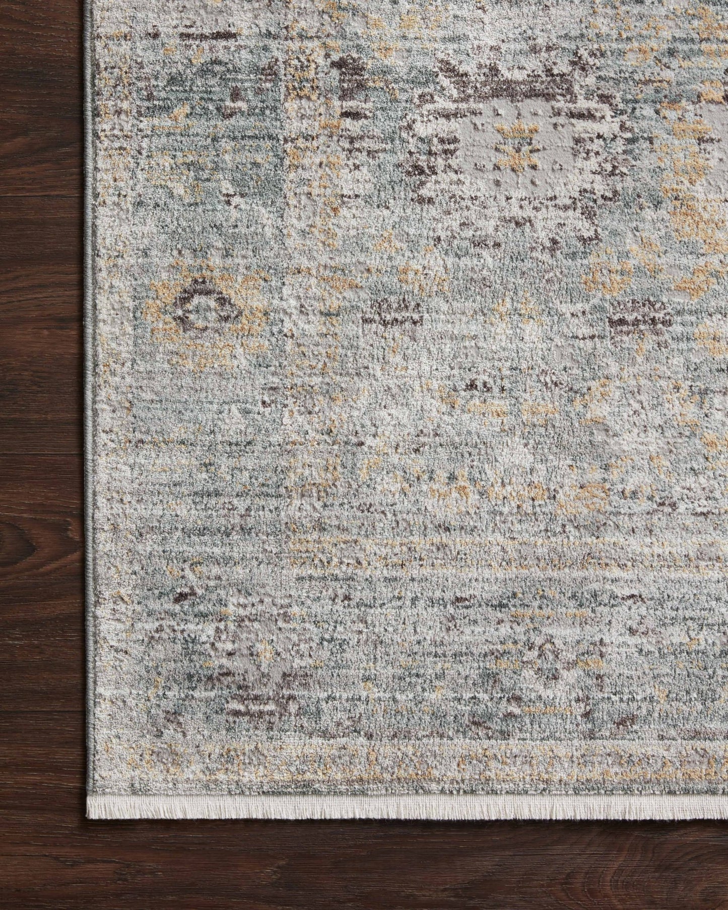 Loloi BONNEY BNY - 06 Teal Gold Traditional Power Loomed Rug - Rugs - Loloi - Atlanta Designer Rugs