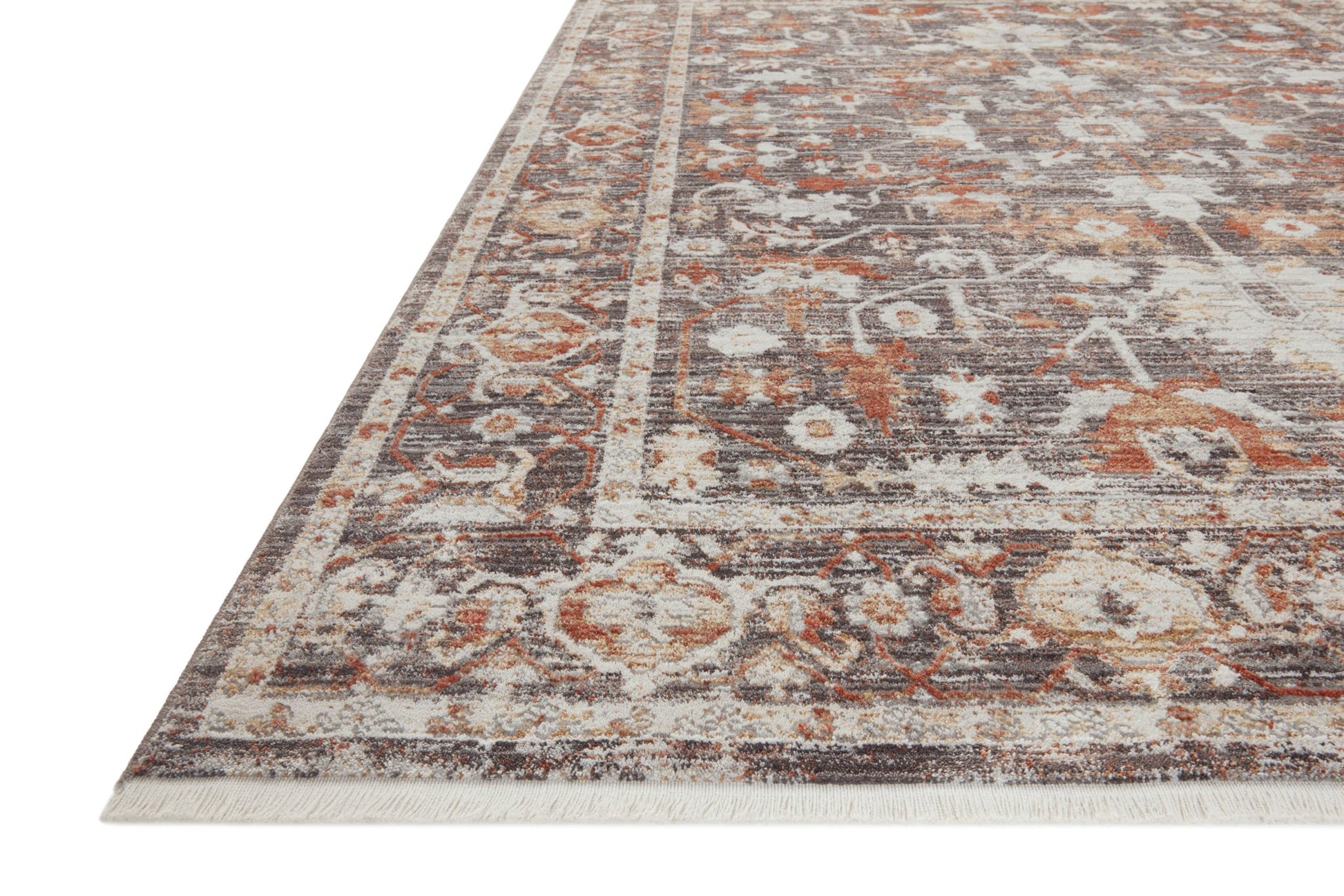 Loloi BONNEY BNY - 07 Charcoal Spice Traditional Power Loomed Rug - Rugs - Loloi - Atlanta Designer Rugs