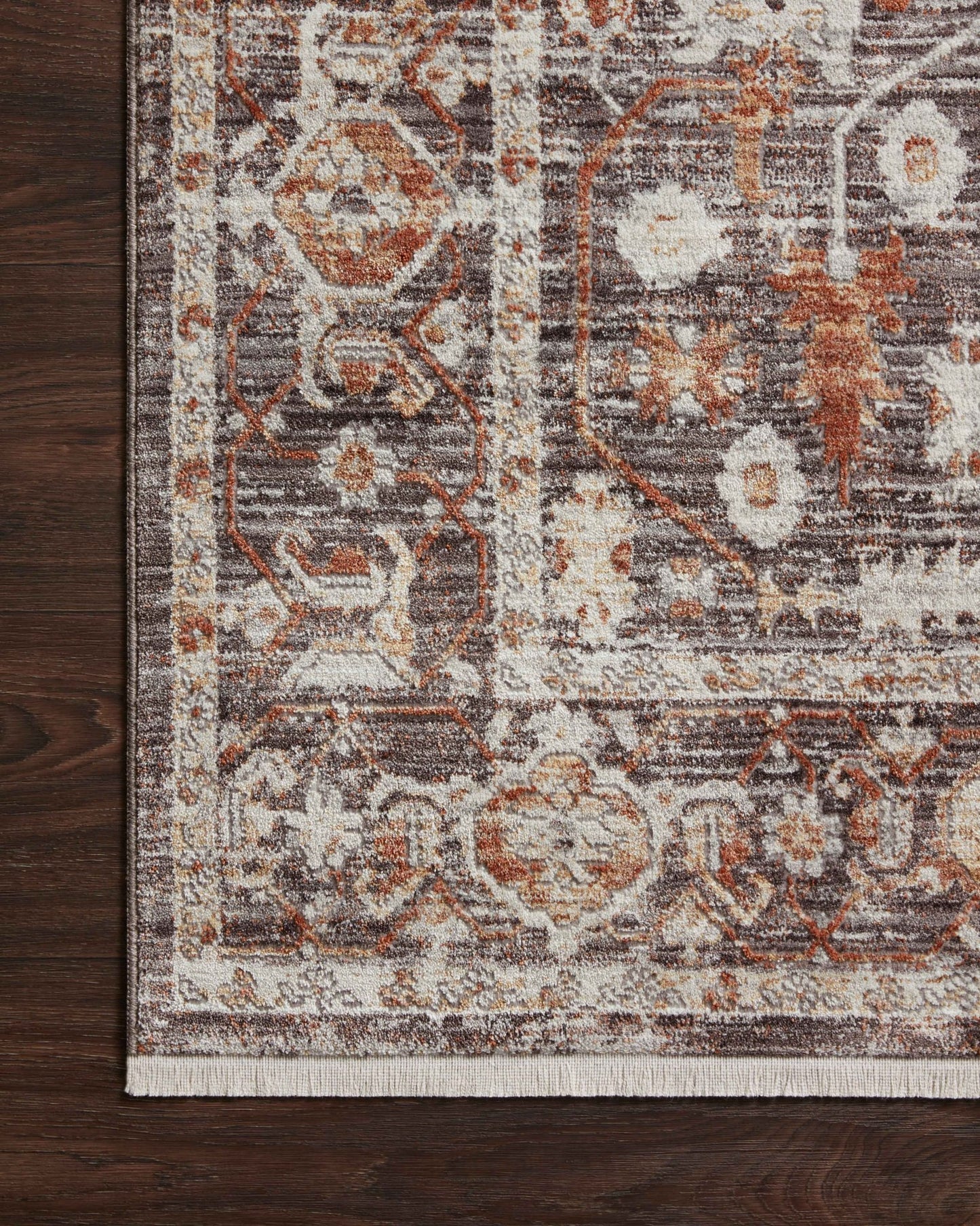 Loloi BONNEY BNY - 07 Charcoal Spice Traditional Power Loomed Rug - Rugs - Loloi - Atlanta Designer Rugs