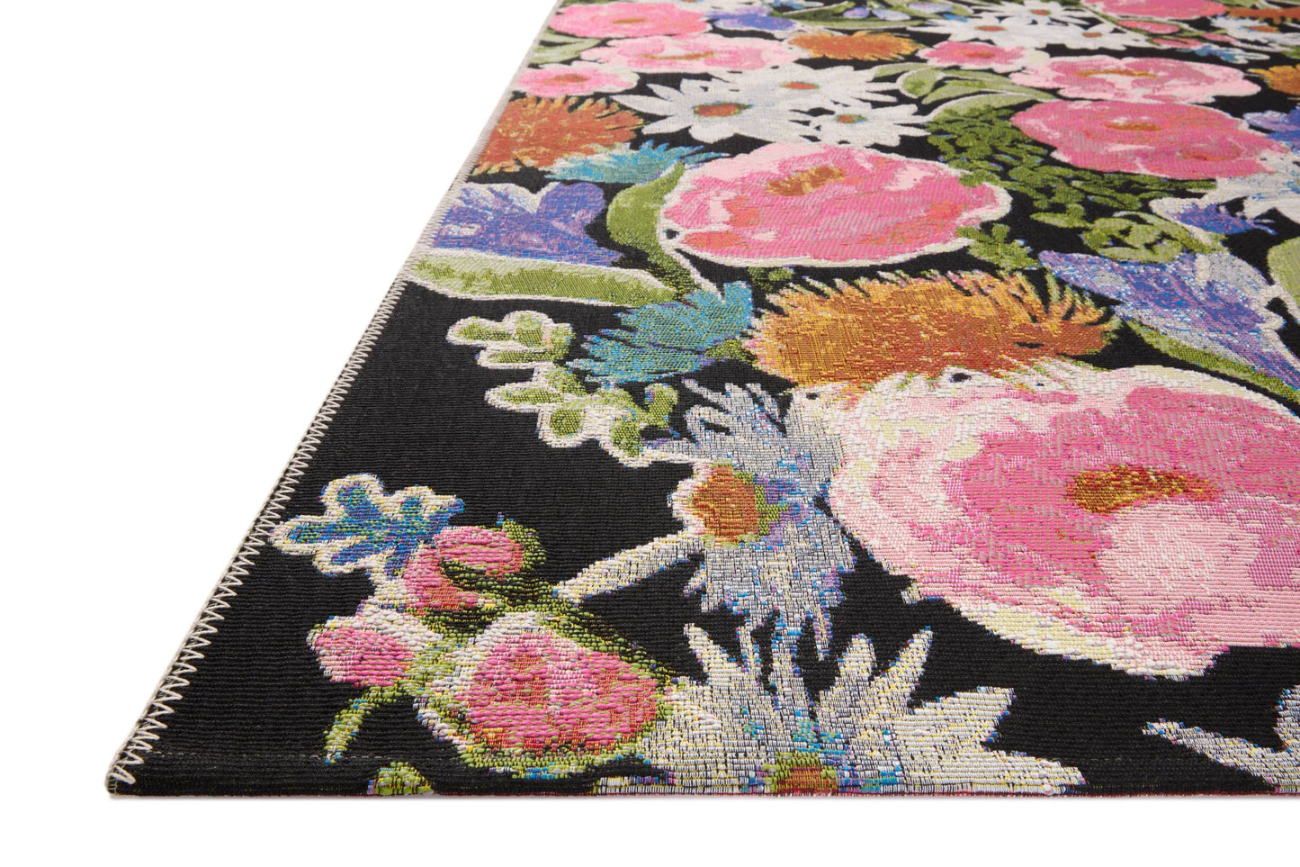 Loloi II Botanical BOT - 01 Black Multi Indoor/Outdoor Power Loomed Rug - Rugs - Loloi II - Atlanta Designer Rugs