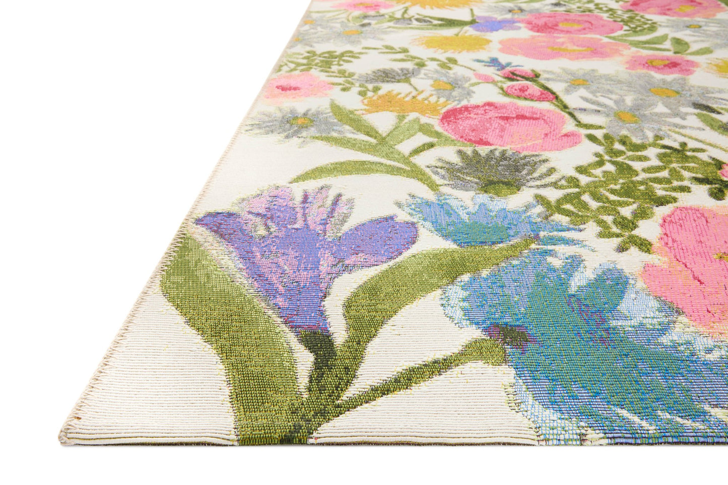 Loloi II Botanical BOT - 01 Ivory Multi Indoor/Outdoor Power Loomed Rug - Rugs - Loloi II - Atlanta Designer Rugs