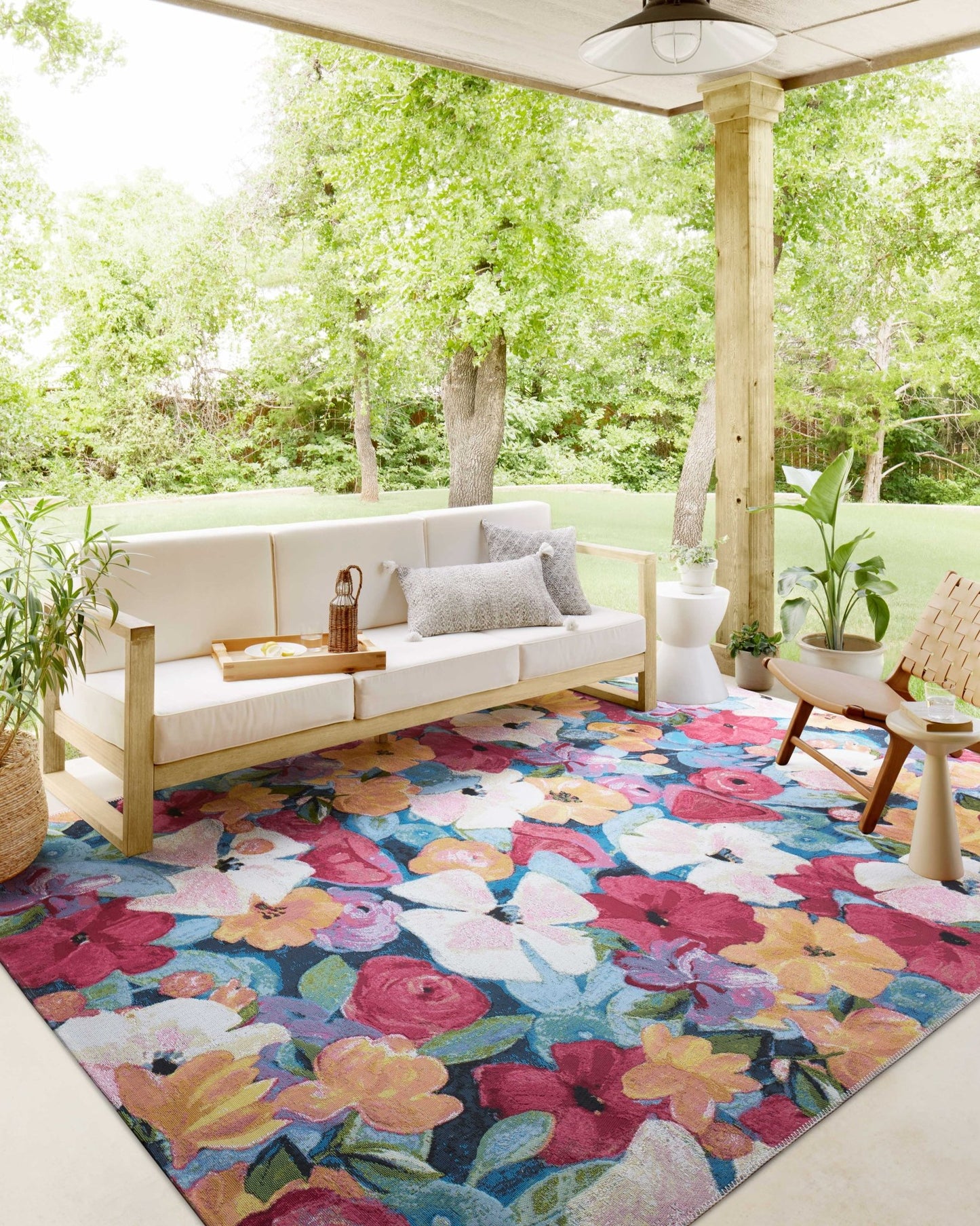 Loloi II Botanical BOT - 02 Navy Multi Indoor/Outdoor Power Loomed Rug - Rugs - Loloi II - Atlanta Designer Rugs