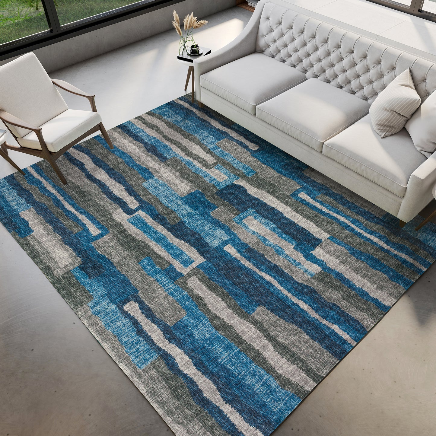 Dalyn Rugs Brisbane  Navy  Contemporary