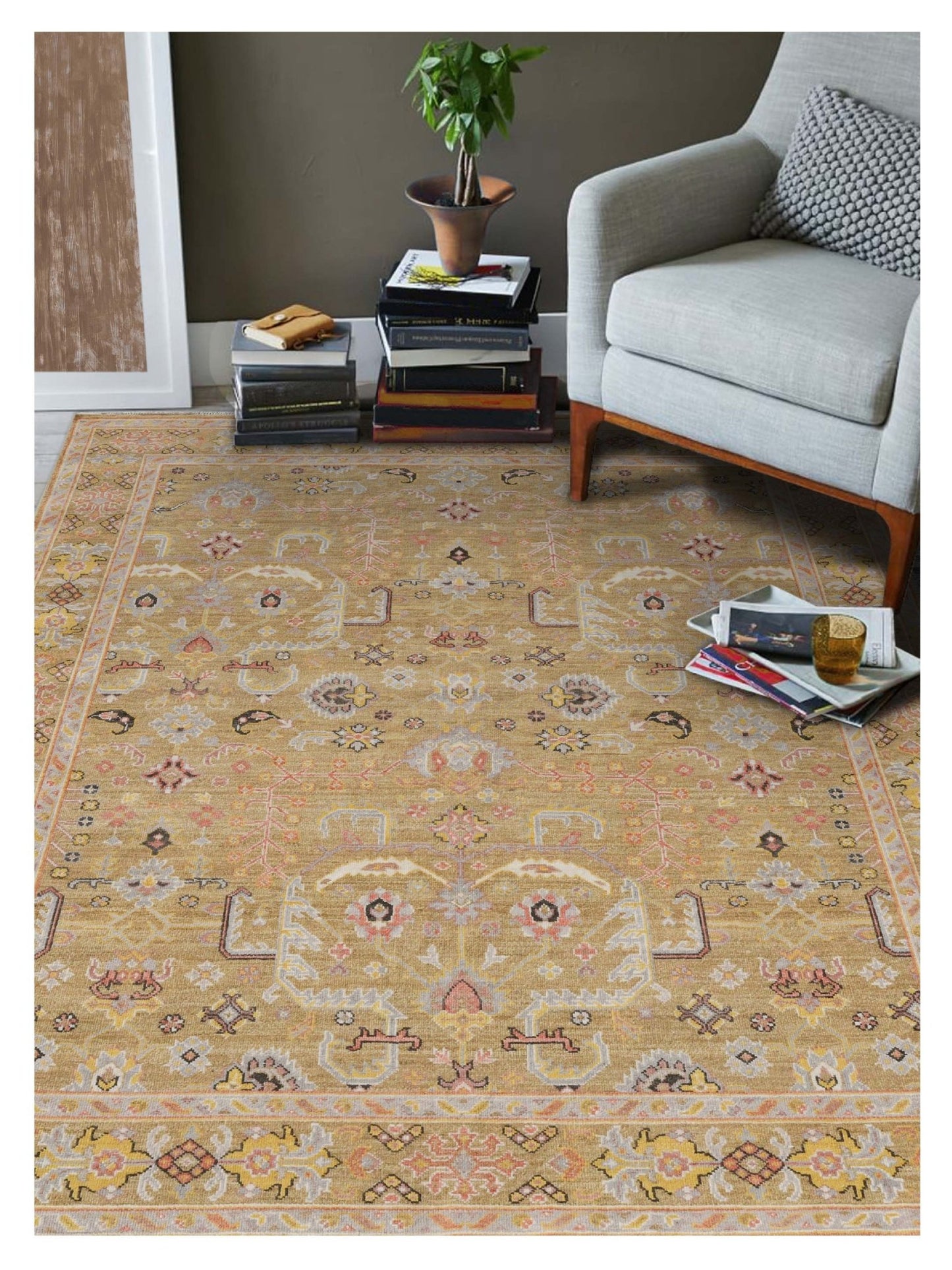 Limited Bailee BNS - 180 GOLD Traditional Knotted Rug - Rugs - Limited - Atlanta Designer Rugs