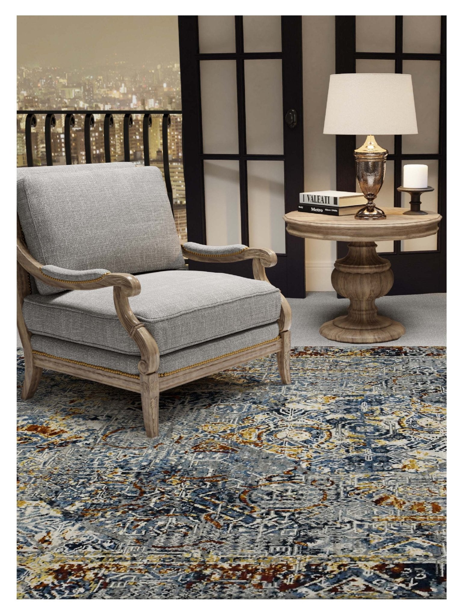 Limited Bailee BNS - 460 BLUE Traditional Knotted Rug - Rugs - Limited - Atlanta Designer Rugs