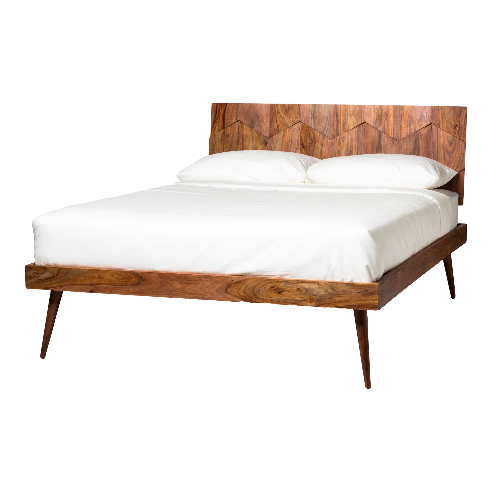 Moes Home Beds O2 Brown Mid-Century Modern Furniture