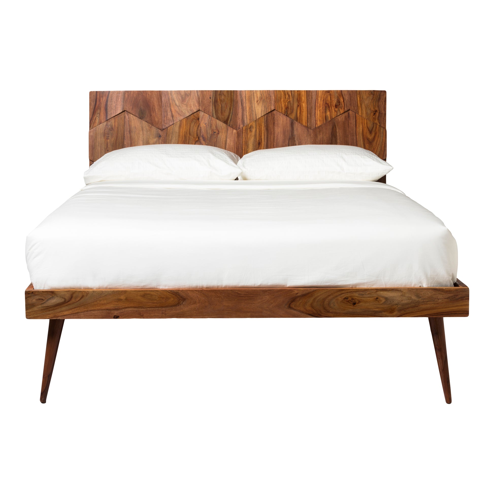 Moes Home Beds O2 Brown Mid-Century Modern Furniture