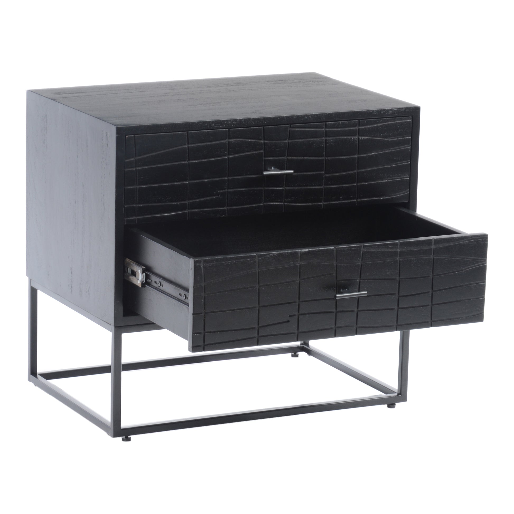 Moes Home Nightstands ATELIER Black Contemporary Furniture