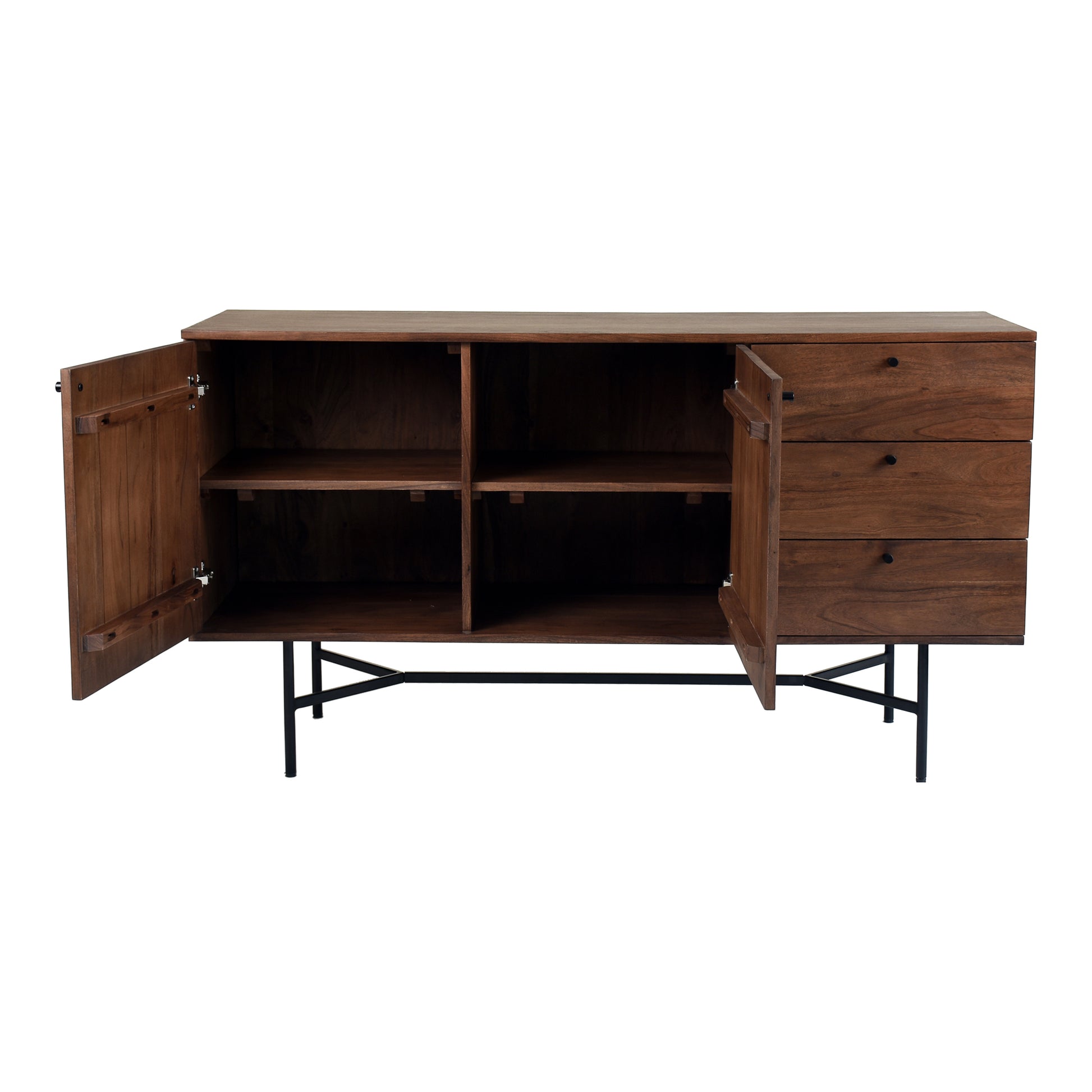 Moes Home Sideboards Beck Brown Modern Furniture