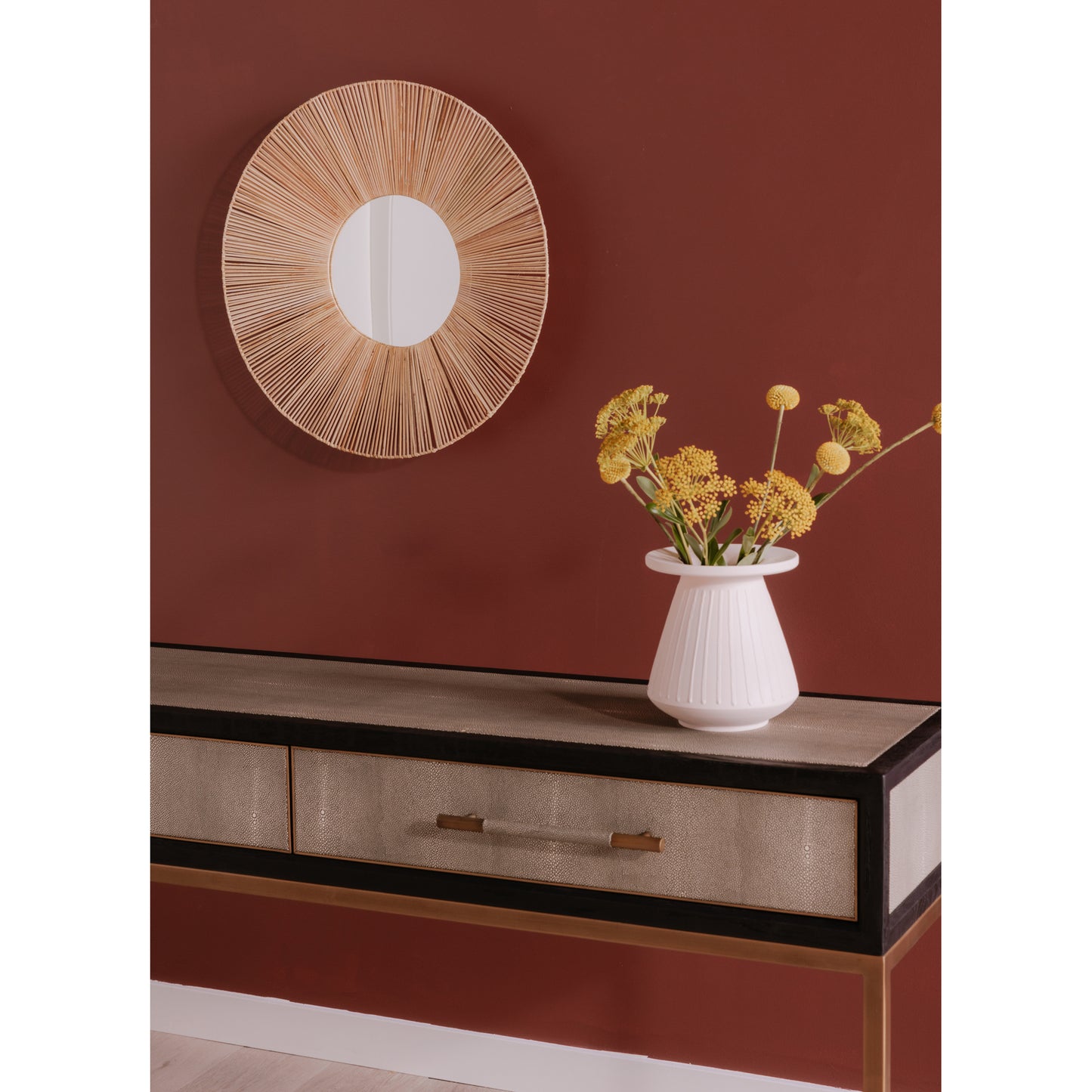 Moes Home Mirrors Remi Natural Contemporary Furniture