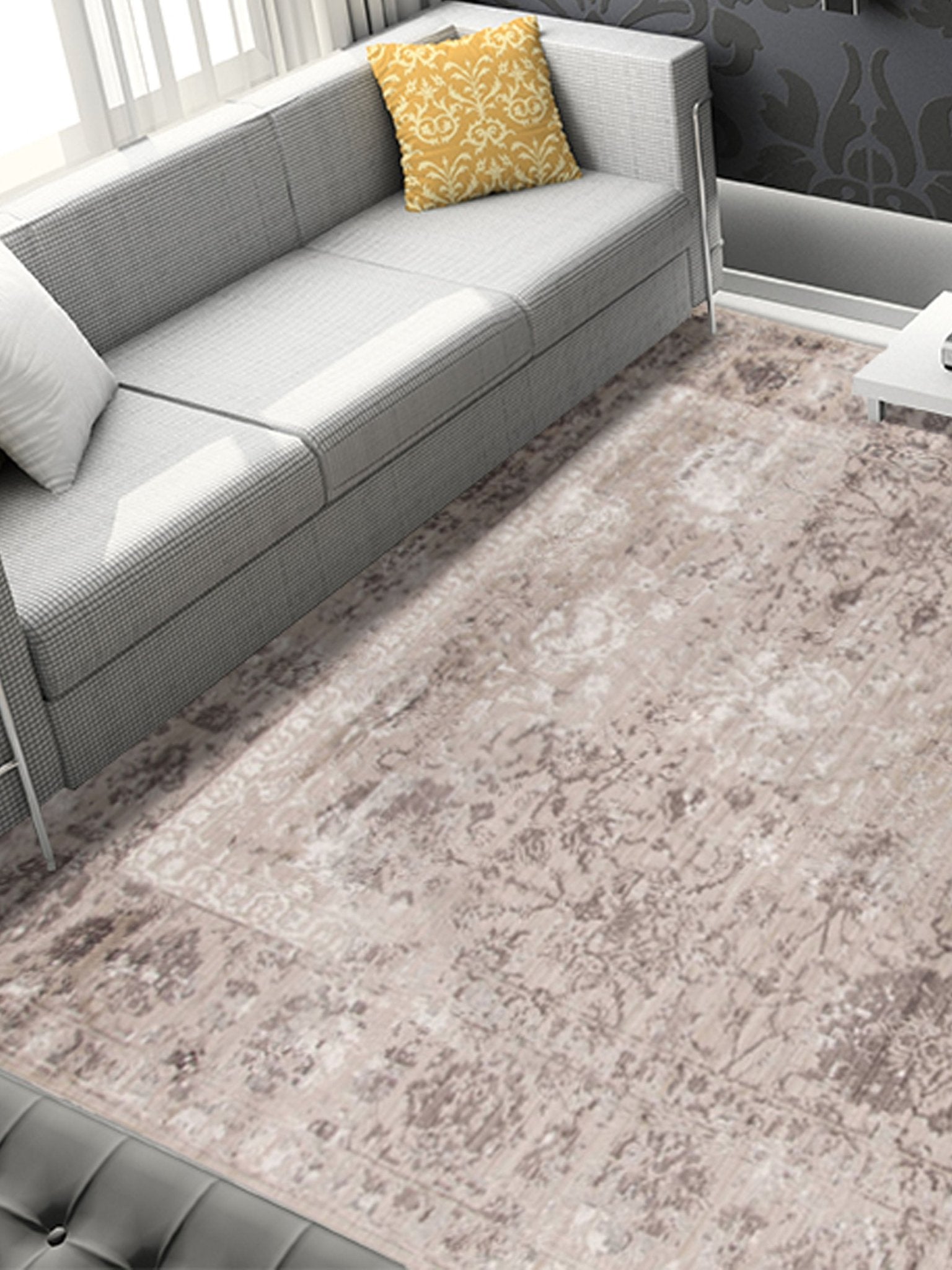 Limited Rosy RO - 508 GRAY Transitional Machinemade Rug - Rugs - Limited - Atlanta Designer Rugs