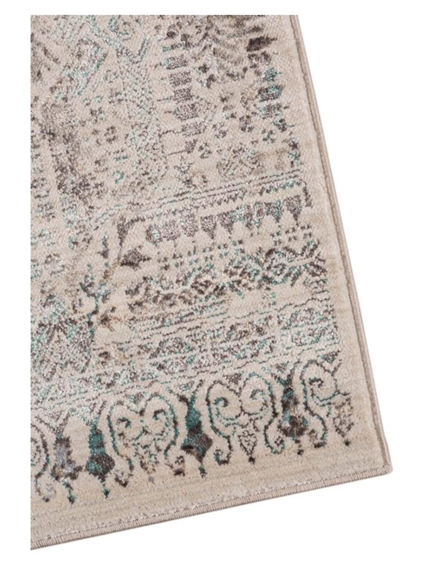 Limited Rosy RO - 502 Aqua BLUE Transitional Machinemade Rug - Rugs - Limited - Atlanta Designer Rugs