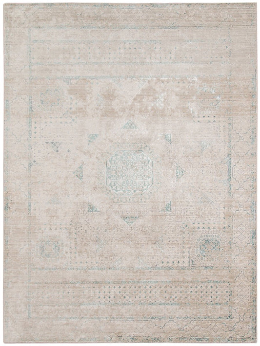 Limited Rosy RO - 511 Aqua BLUE Transitional Machinemade Rug - Rugs - Limited - Atlanta Designer Rugs