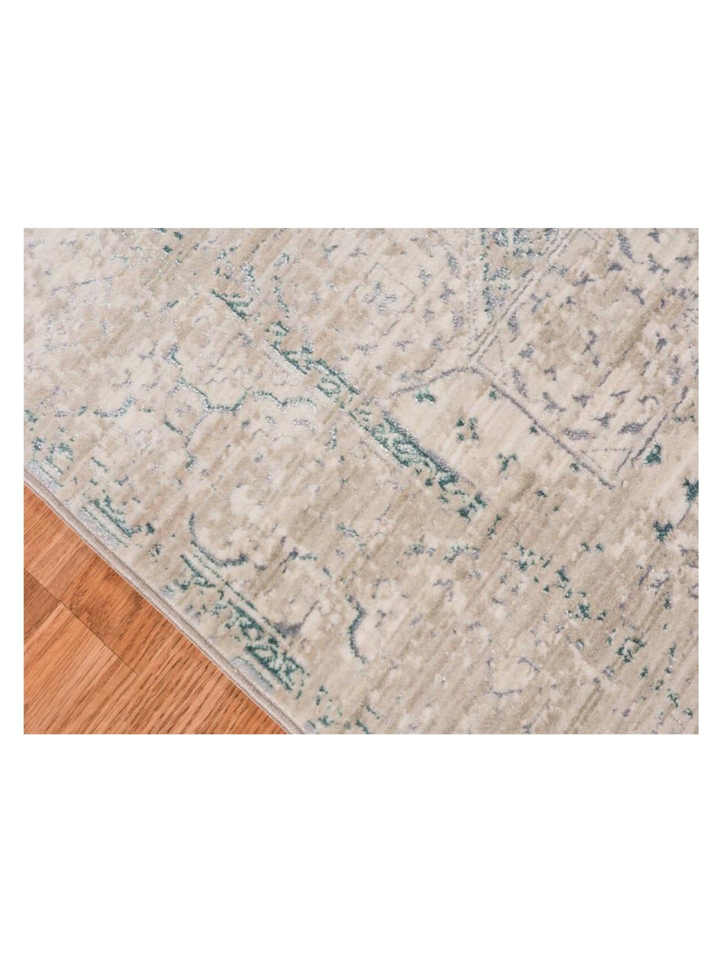 Limited Rosy RO - 511 Aqua BLUE Transitional Machinemade Rug - Rugs - Limited - Atlanta Designer Rugs