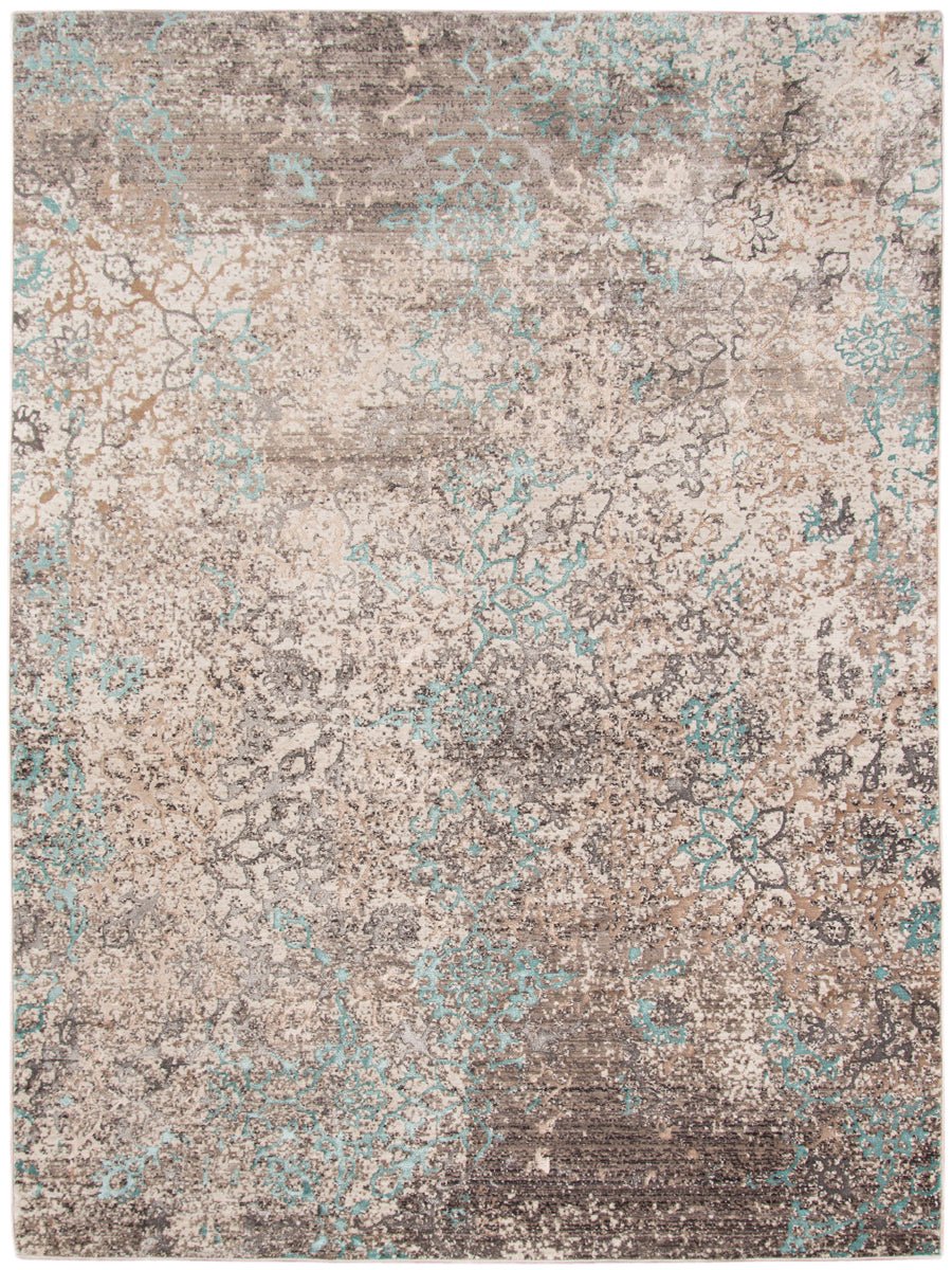 Limited Rosy RO - 526 Aqua Blue Transitional Machinemade Rug - Rugs - Limited - Atlanta Designer Rugs