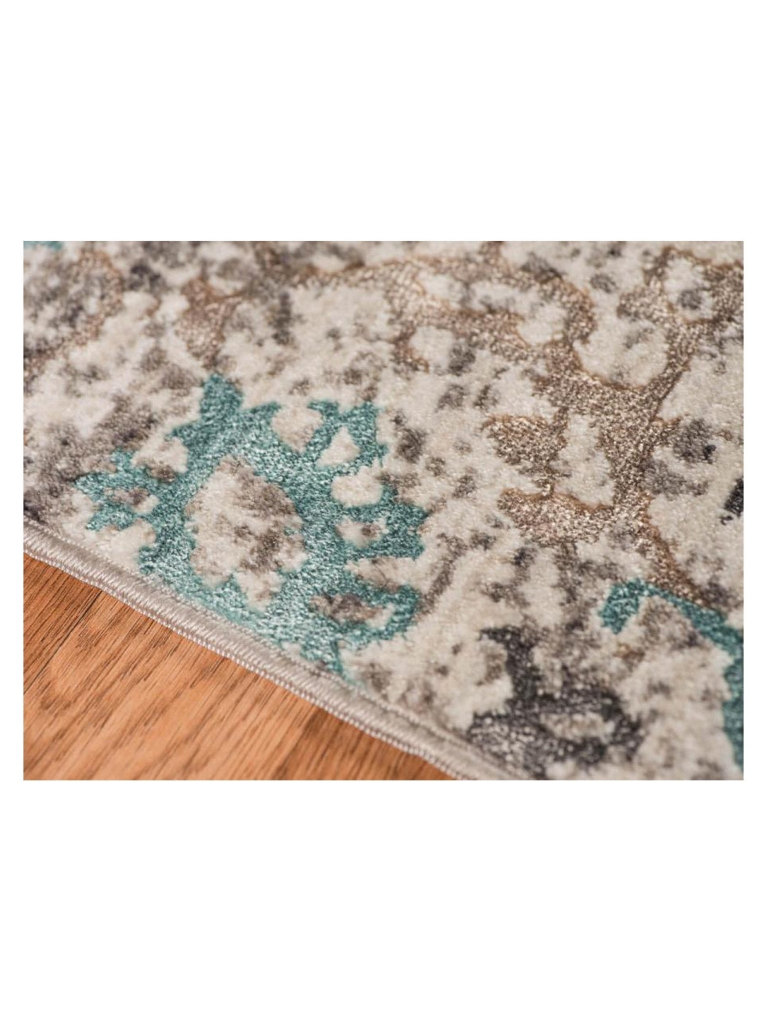 Limited Rosy RO - 526 Aqua Blue Transitional Machinemade Rug - Rugs - Limited - Atlanta Designer Rugs