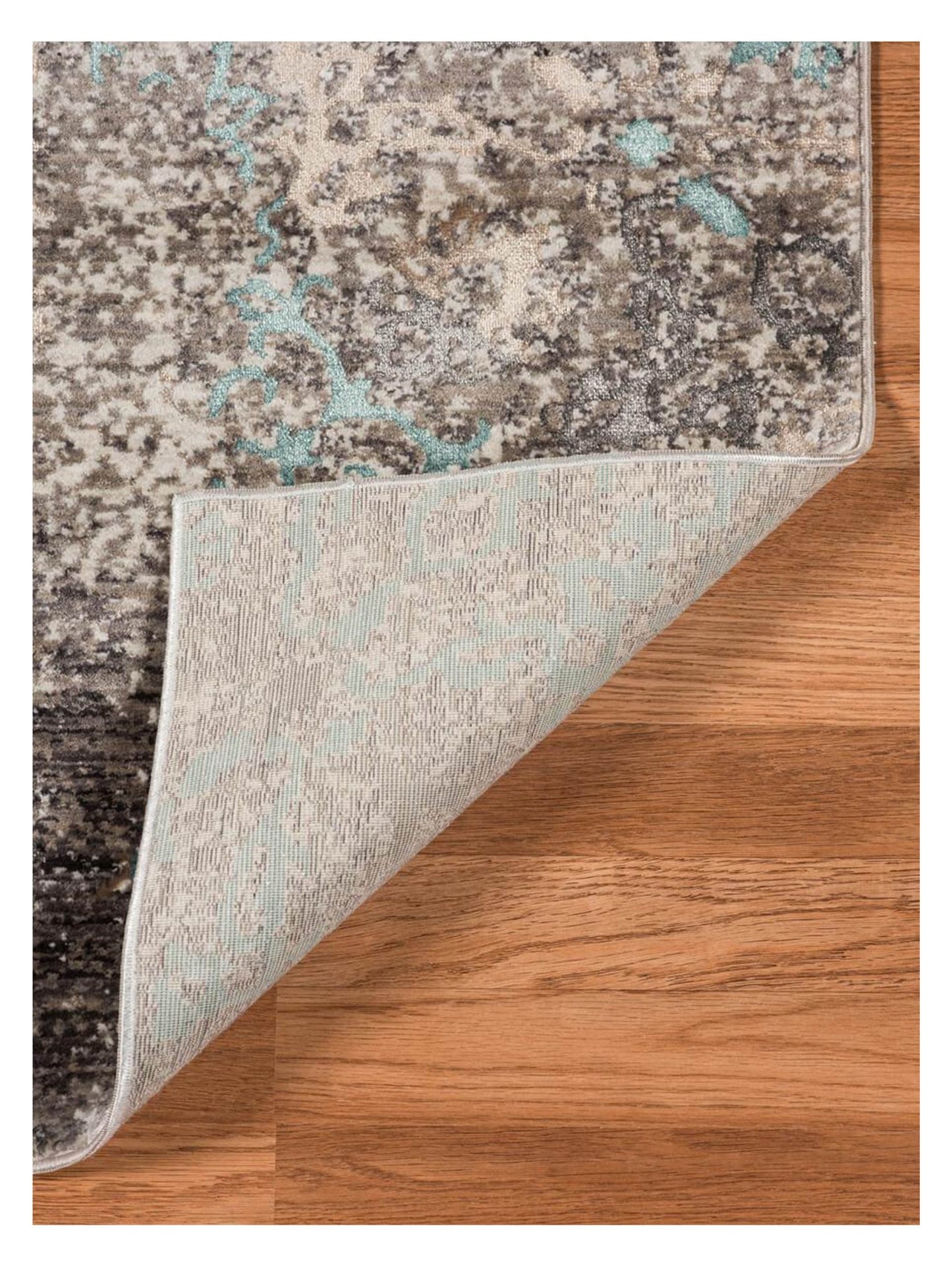 Limited Rosy RO - 526 Aqua Blue Transitional Machinemade Rug - Rugs - Limited - Atlanta Designer Rugs