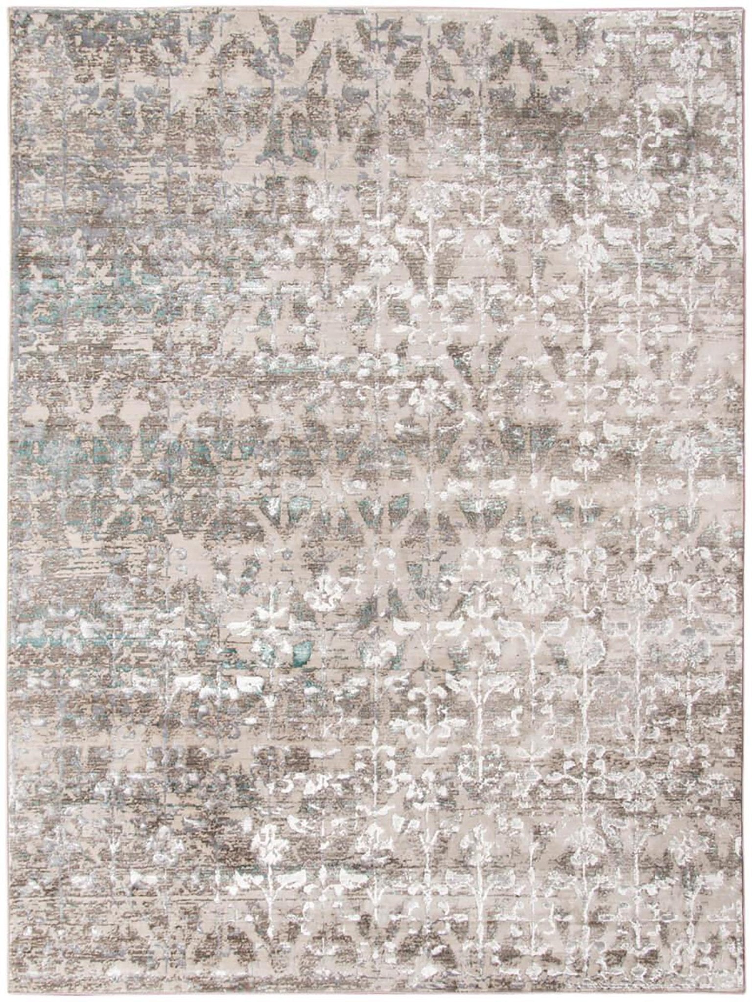 Limited Rosy RO - 522 Aqua BLUE Transitional Machinemade Rug - Rugs - Limited - Atlanta Designer Rugs