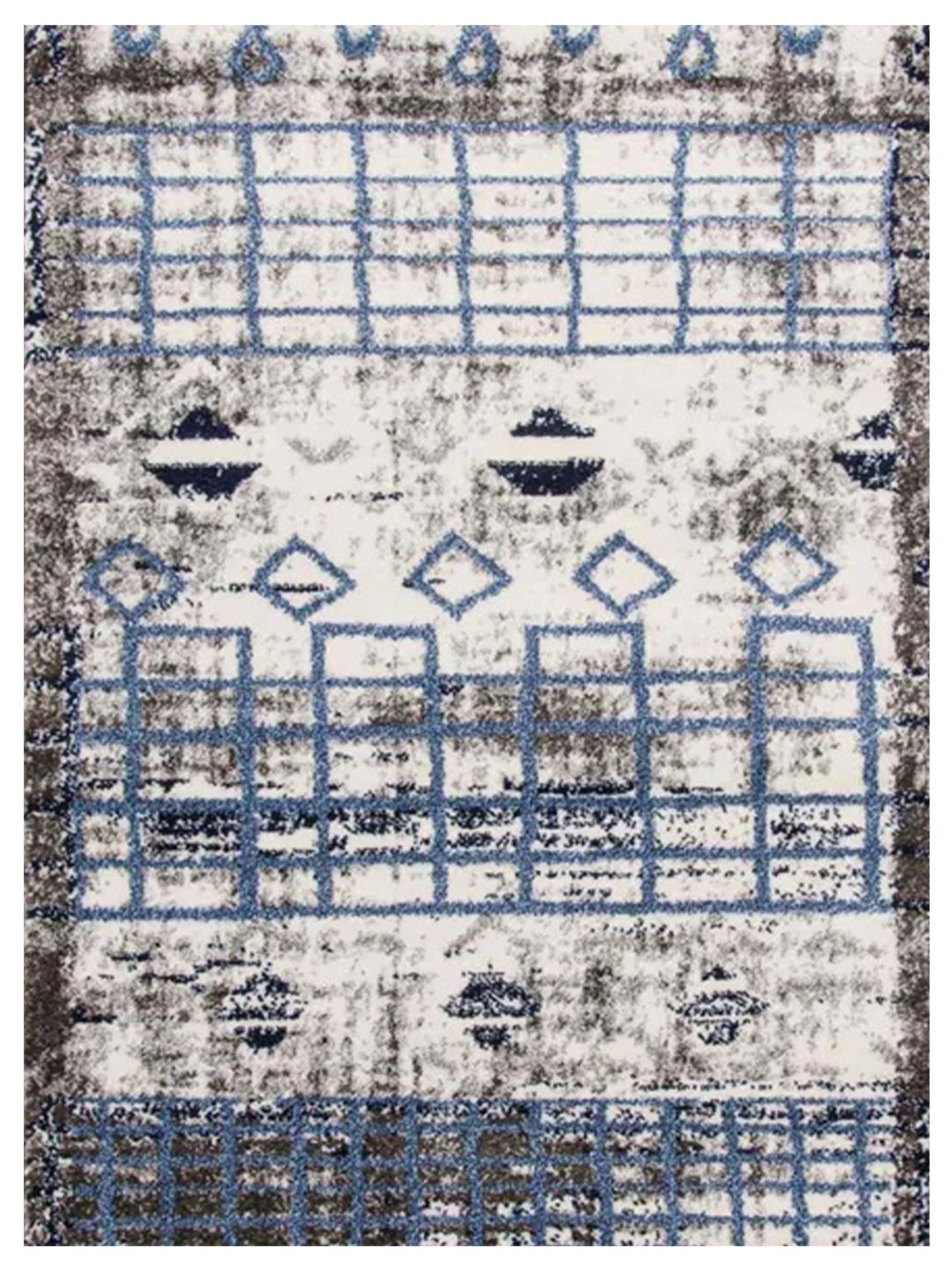 Limited Selena SD - 601 Ivory Blue Transitional Machinemade Rug - Rugs - Limited - Atlanta Designer Rugs