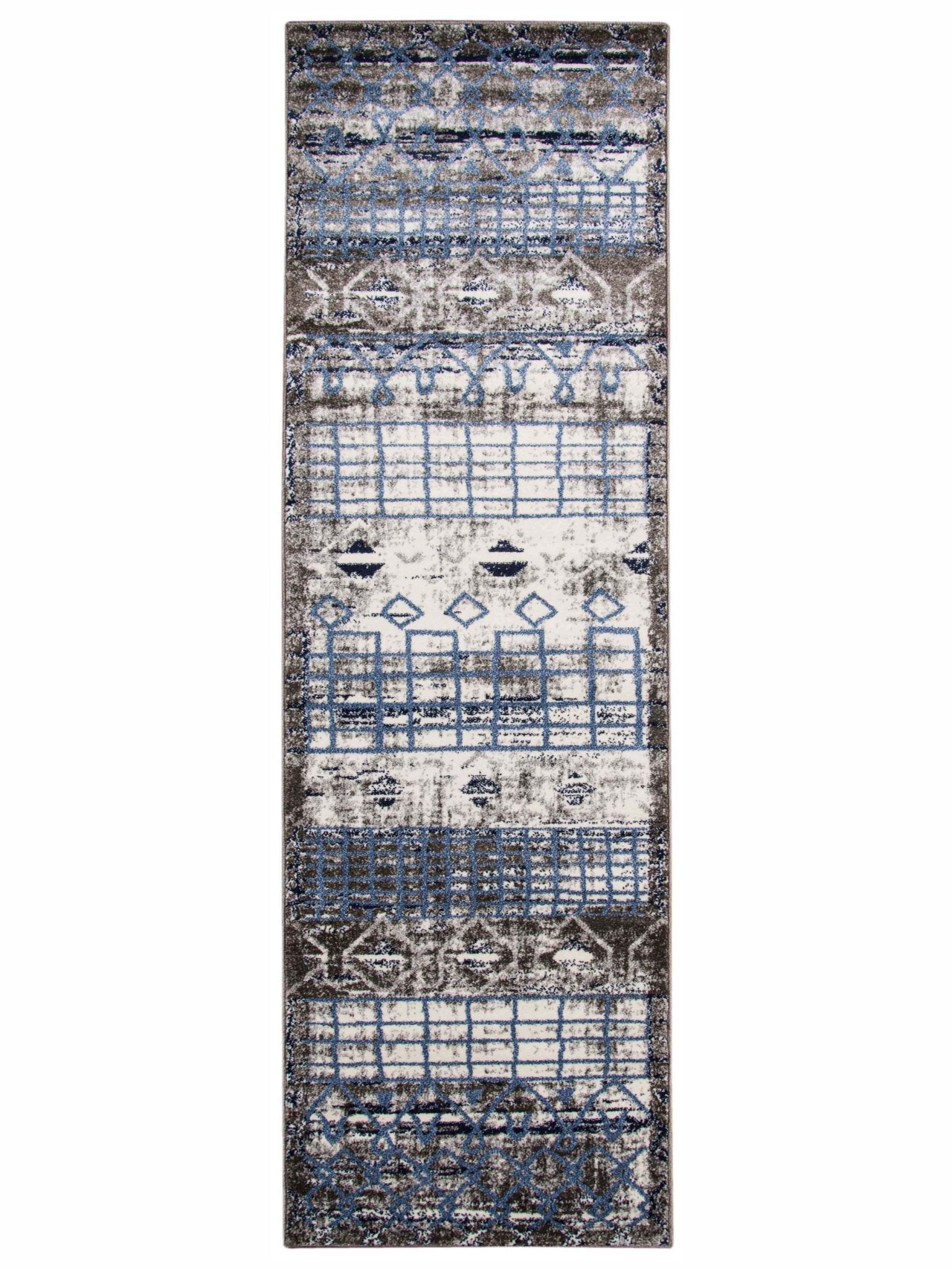 Limited Selena SD - 601 Ivory Blue Transitional Machinemade Rug - Rugs - Limited - Atlanta Designer Rugs