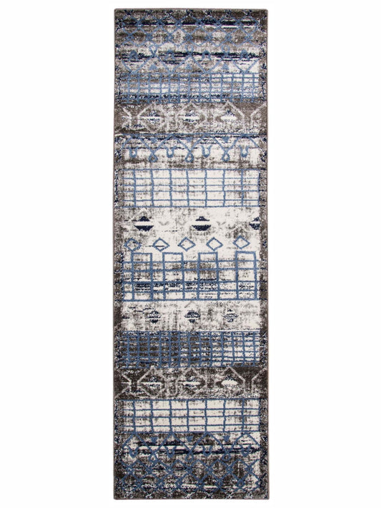 Limited Selena SD - 601 Ivory Blue Transitional Machinemade Rug - Rugs - Limited - Atlanta Designer Rugs