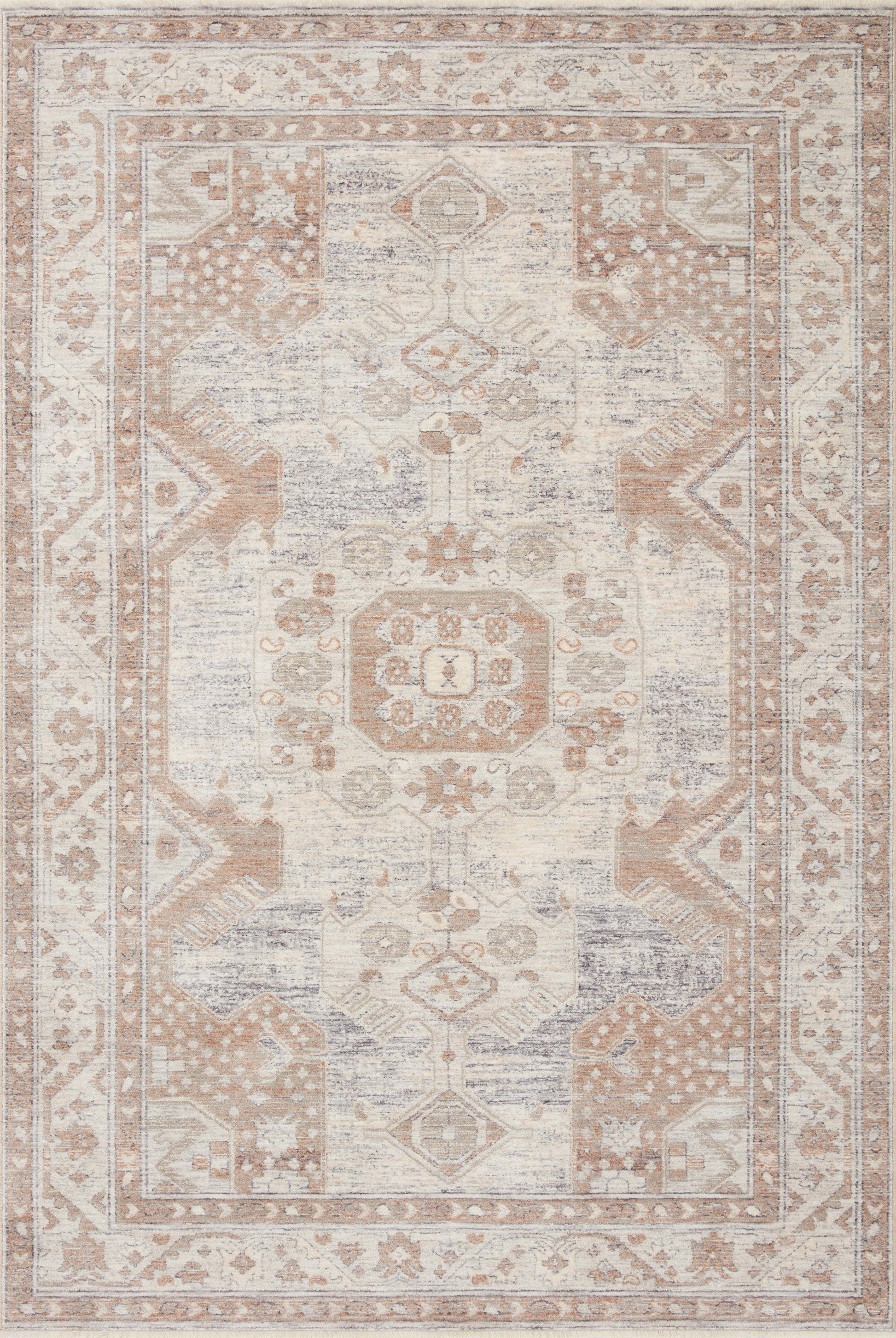 Magnolia Home Carlisle CAR-01 Ivory Taupe Traditional Power Loomed Rug