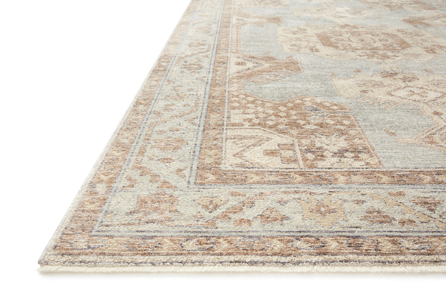 Magnolia Home Carlisle CAR-01 Seafoam Taupe Traditional Power Loomed Rug