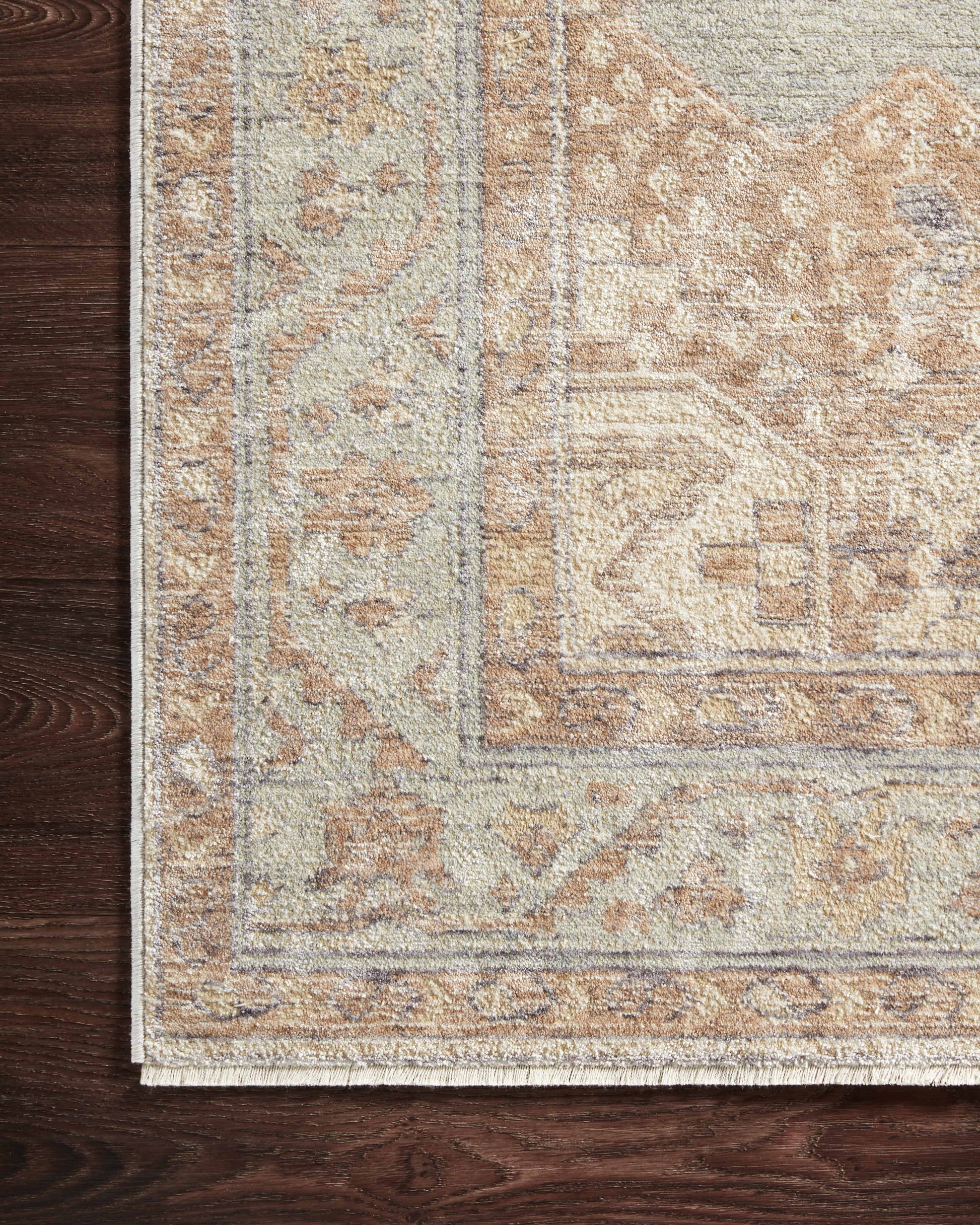 Magnolia Home Carlisle CAR-01 Seafoam Taupe Traditional Power Loomed Rug