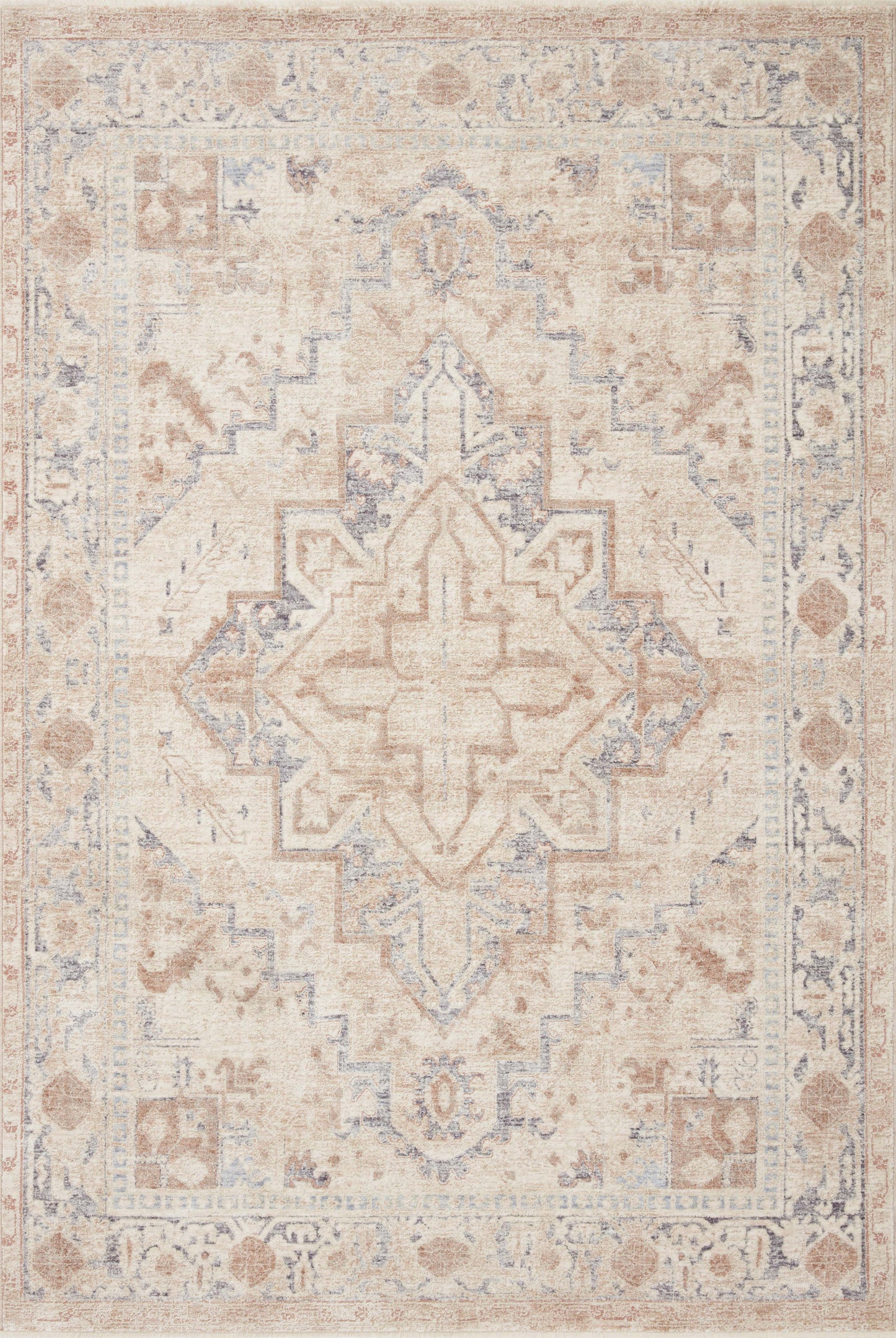 Magnolia Home Carlisle CAR-02 Beige Slate Traditional Power Loomed Rug