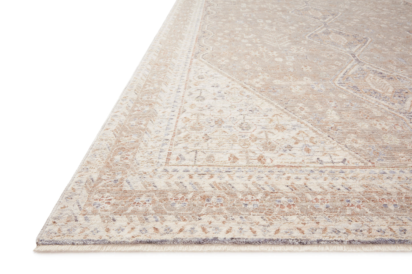 Magnolia Home Carlisle CAR-03 Taupe Ivory Traditional Power Loomed Rug