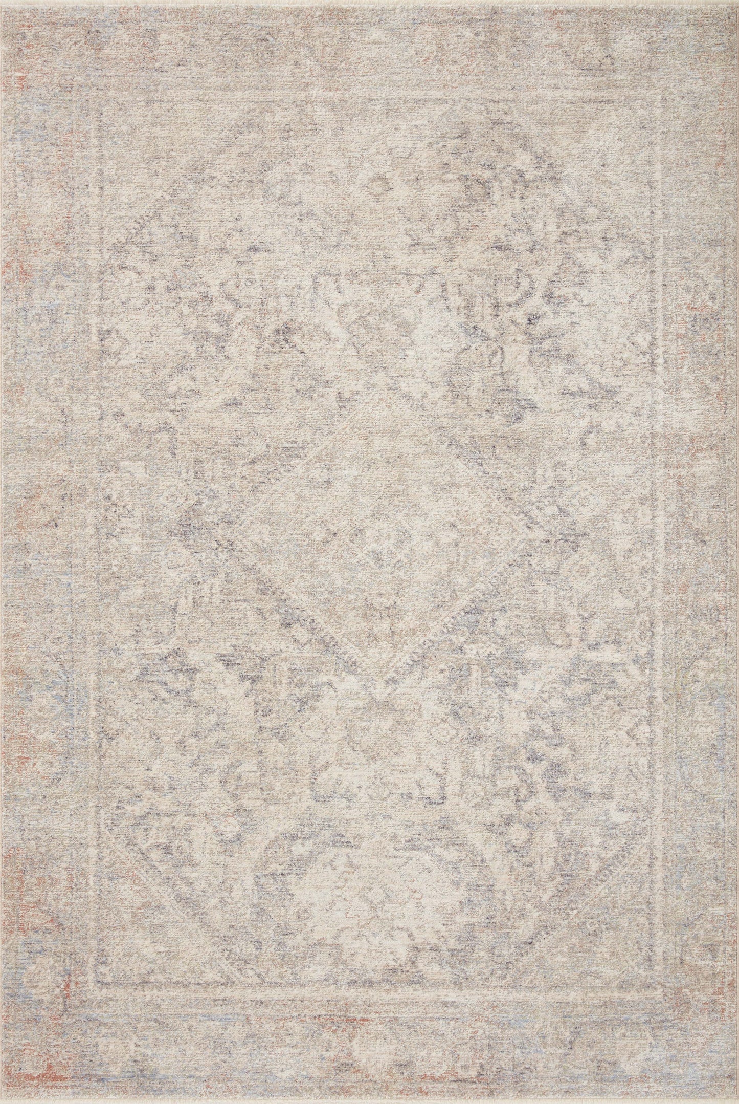 Magnolia Home Carlisle CAR-04 Slate Ivory Traditional Power Loomed Rug