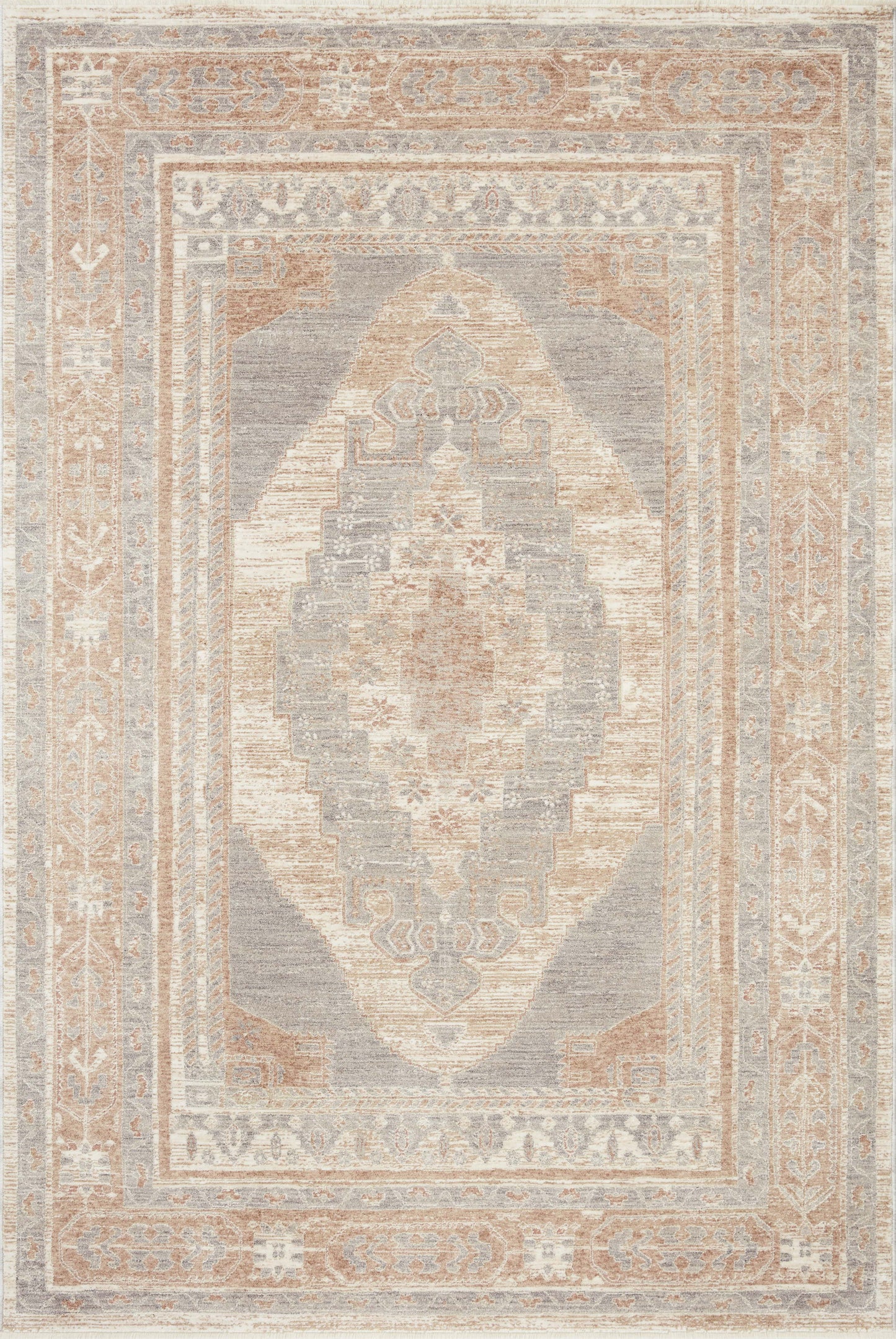 Magnolia Home Carlisle CAR-06 Slate Taupe Traditional Power Loomed Rug