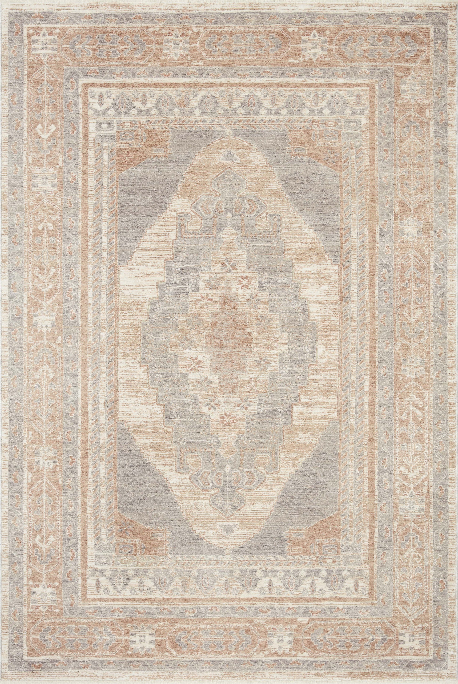 Magnolia Home Carlisle CAR-06 Slate Taupe Traditional Power Loomed Rug