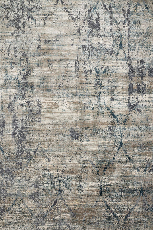 Loloi Cascade CAS - 01 Taupe Blue Contemporary Power Loomed Rug - Rugs - Loloi - Atlanta Designer Rugs