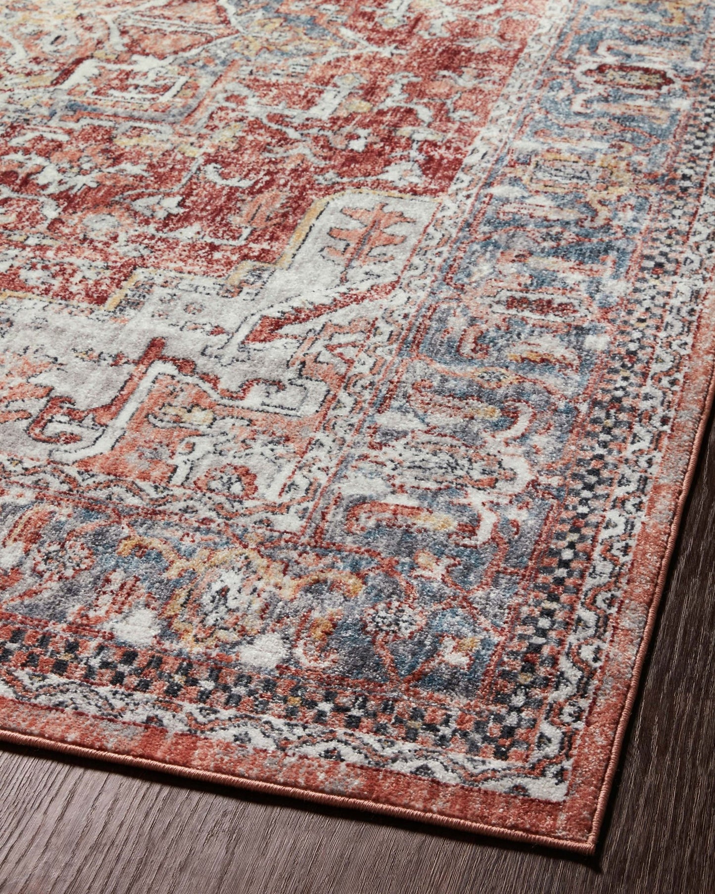 Loloi II Cassandra CSN - 01 Rust Multi Traditional Power Loomed Rug - Rugs - Loloi II - Atlanta Designer Rugs