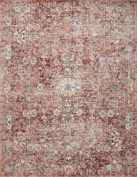 Loloi II Cassandra CSN - 03 Rust Ivory Traditional Power Loomed Rug - Rugs - Loloi II - Atlanta Designer Rugs