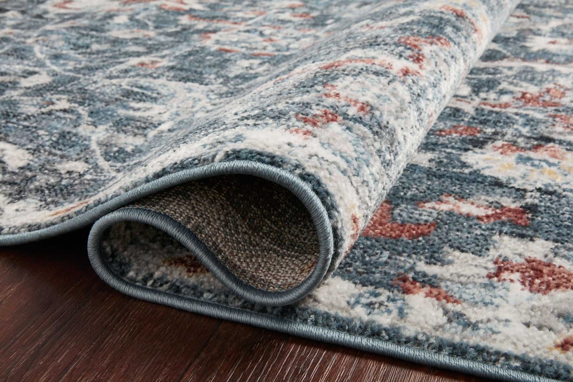 Loloi II Cassandra CSN - 04 Blue Rust Traditional Power Loomed Rug - Rugs - Loloi II - Atlanta Designer Rugs