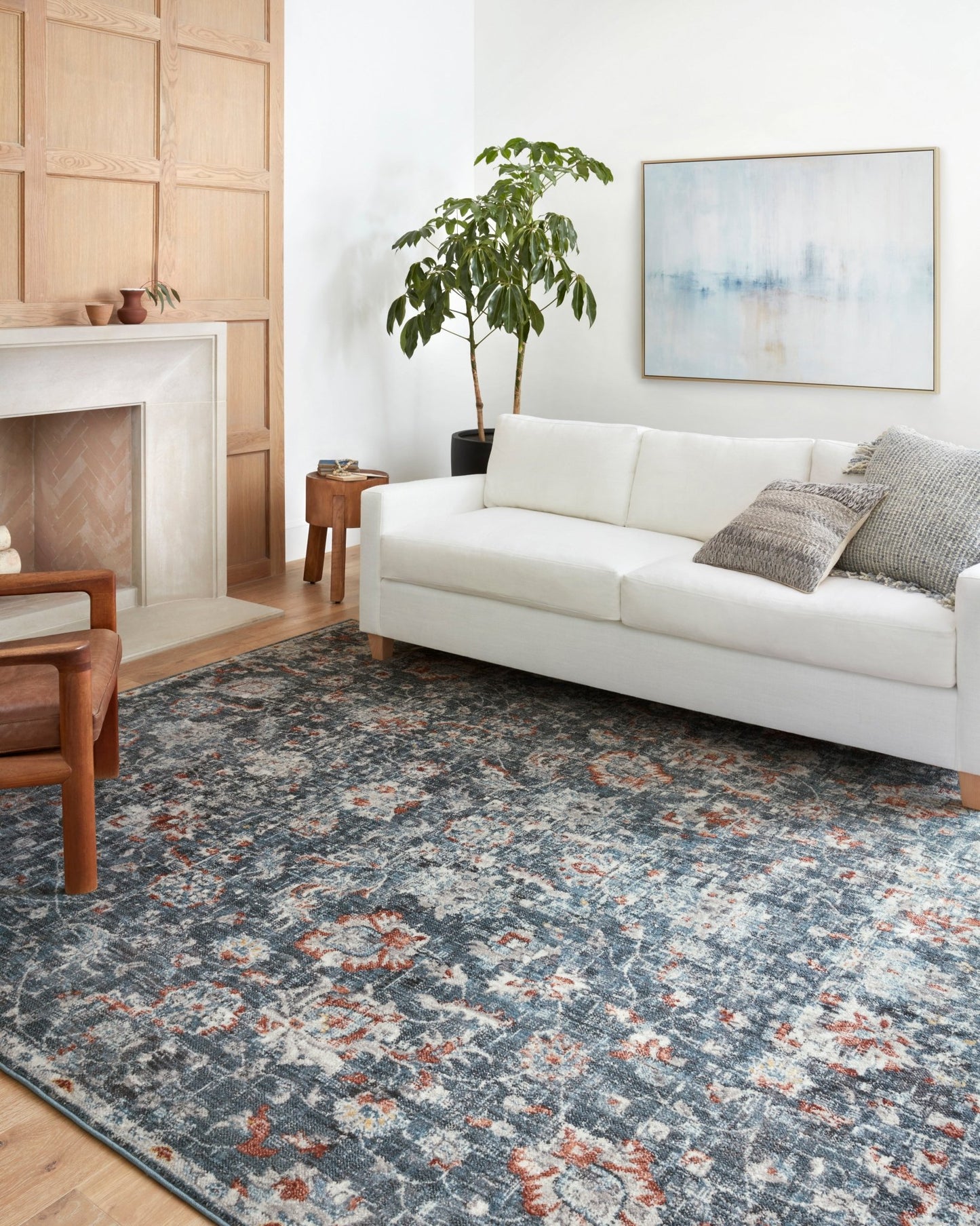 Loloi II Cassandra CSN - 04 Blue Rust Traditional Power Loomed Rug - Rugs - Loloi II - Atlanta Designer Rugs