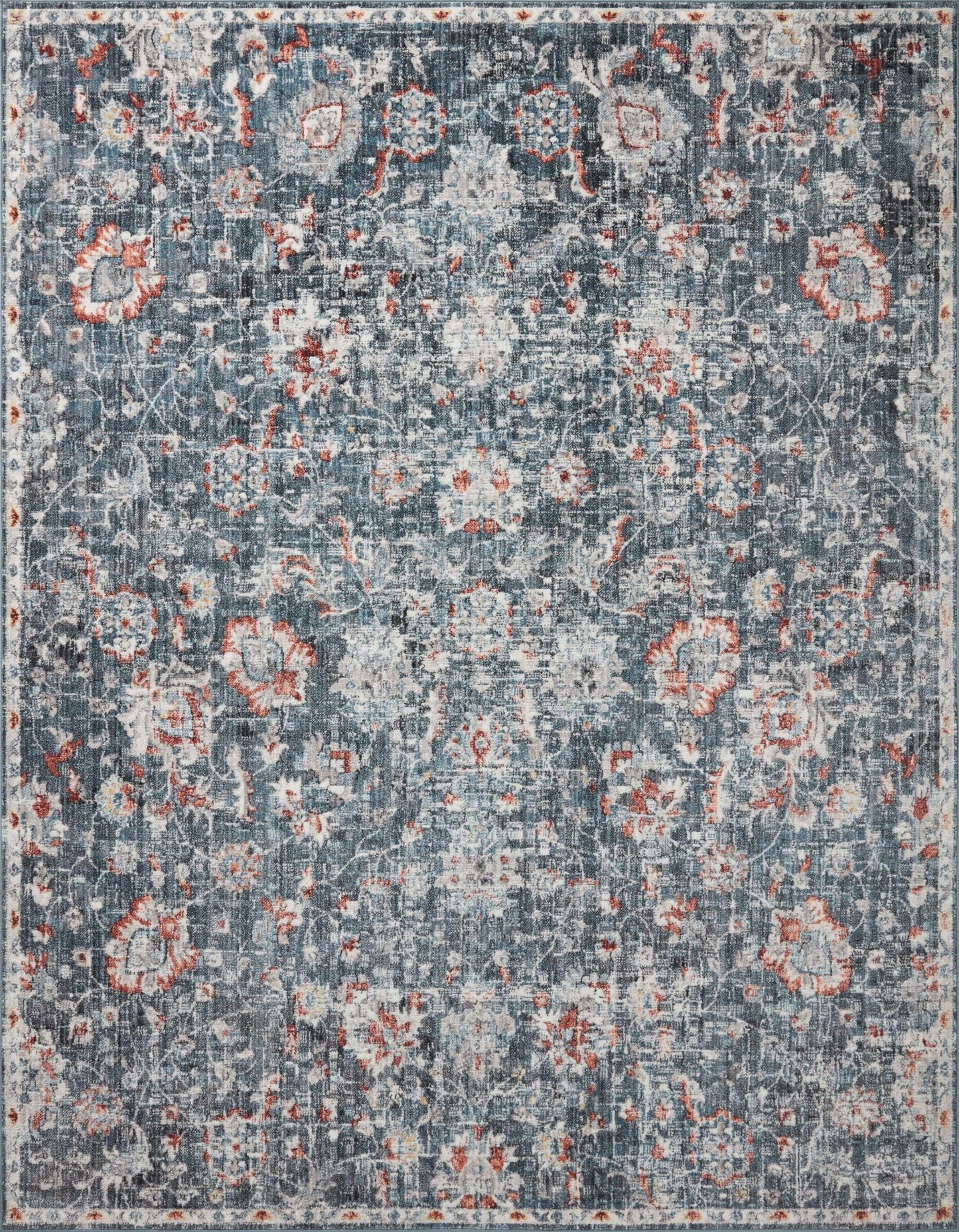 Loloi II Cassandra CSN - 04 Blue Rust Traditional Power Loomed Rug - Rugs - Loloi II - Atlanta Designer Rugs