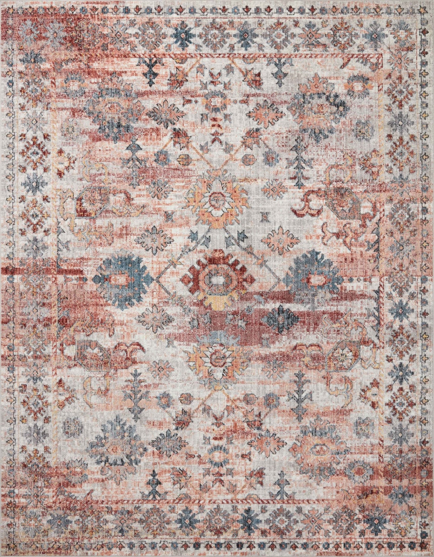 Loloi II Cassandra CSN - 06 Rust Multi Traditional Power Loomed Rug - Rugs - Loloi II - Atlanta Designer Rugs