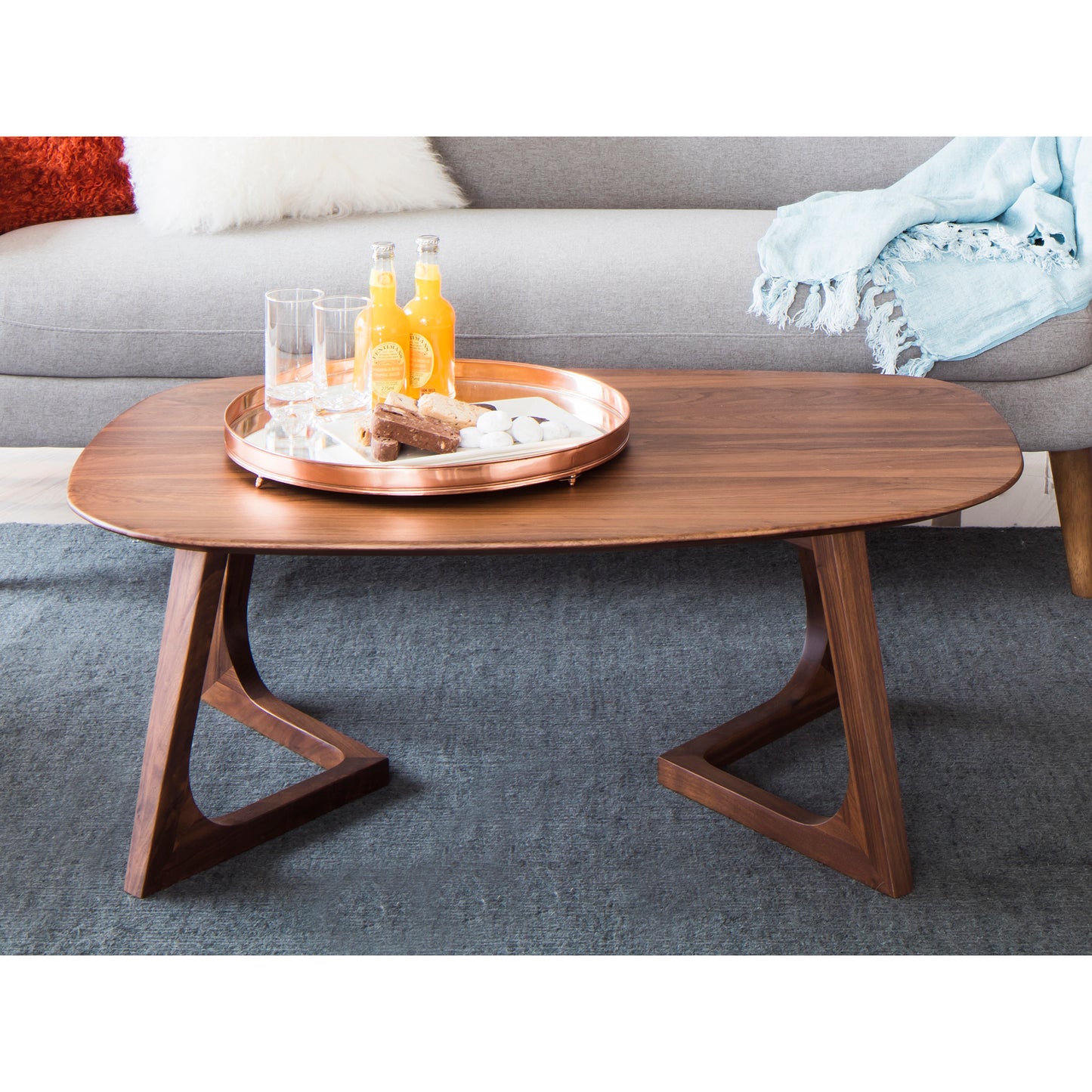 Moes Home Coffee Tables Godenza Brown Mid-Century Modern Furniture