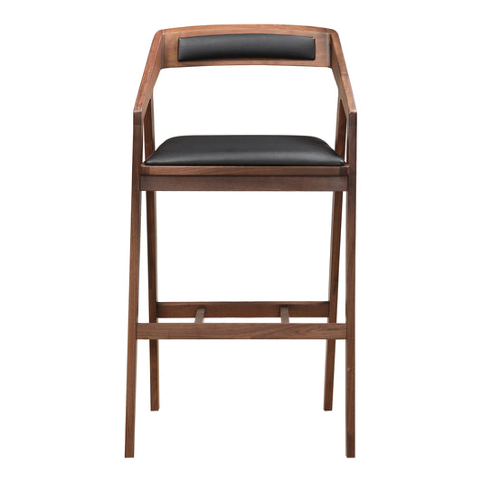 Moes Home Bar Stools Padma Brown Mid-Century Modern Furniture