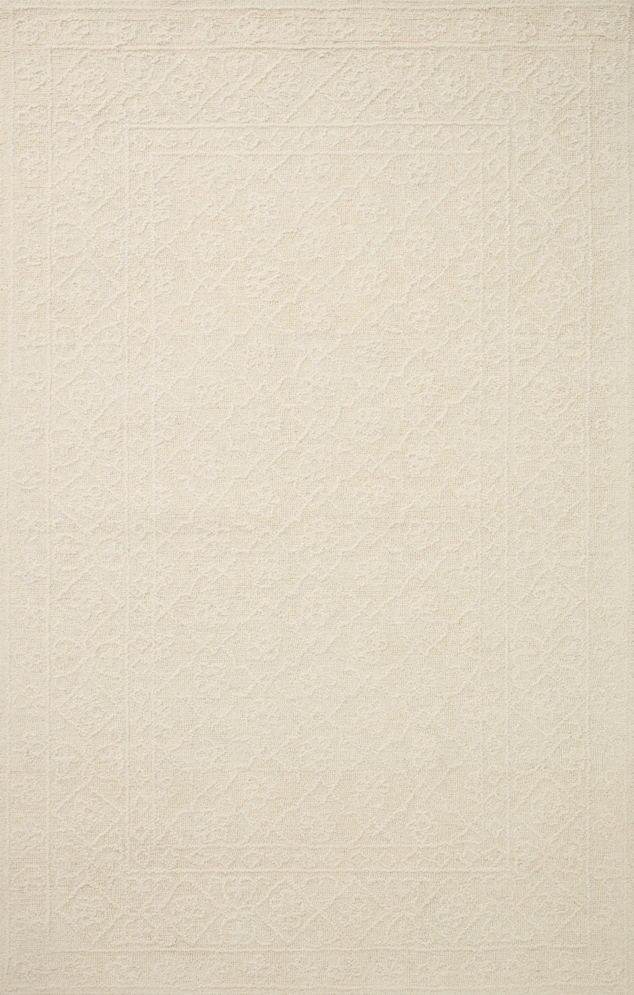 Loloi CECELIA CEC - 01 Ivory Ivory Contemporary Hand Tufted Rug - Rugs - Loloi - Atlanta Designer Rugs