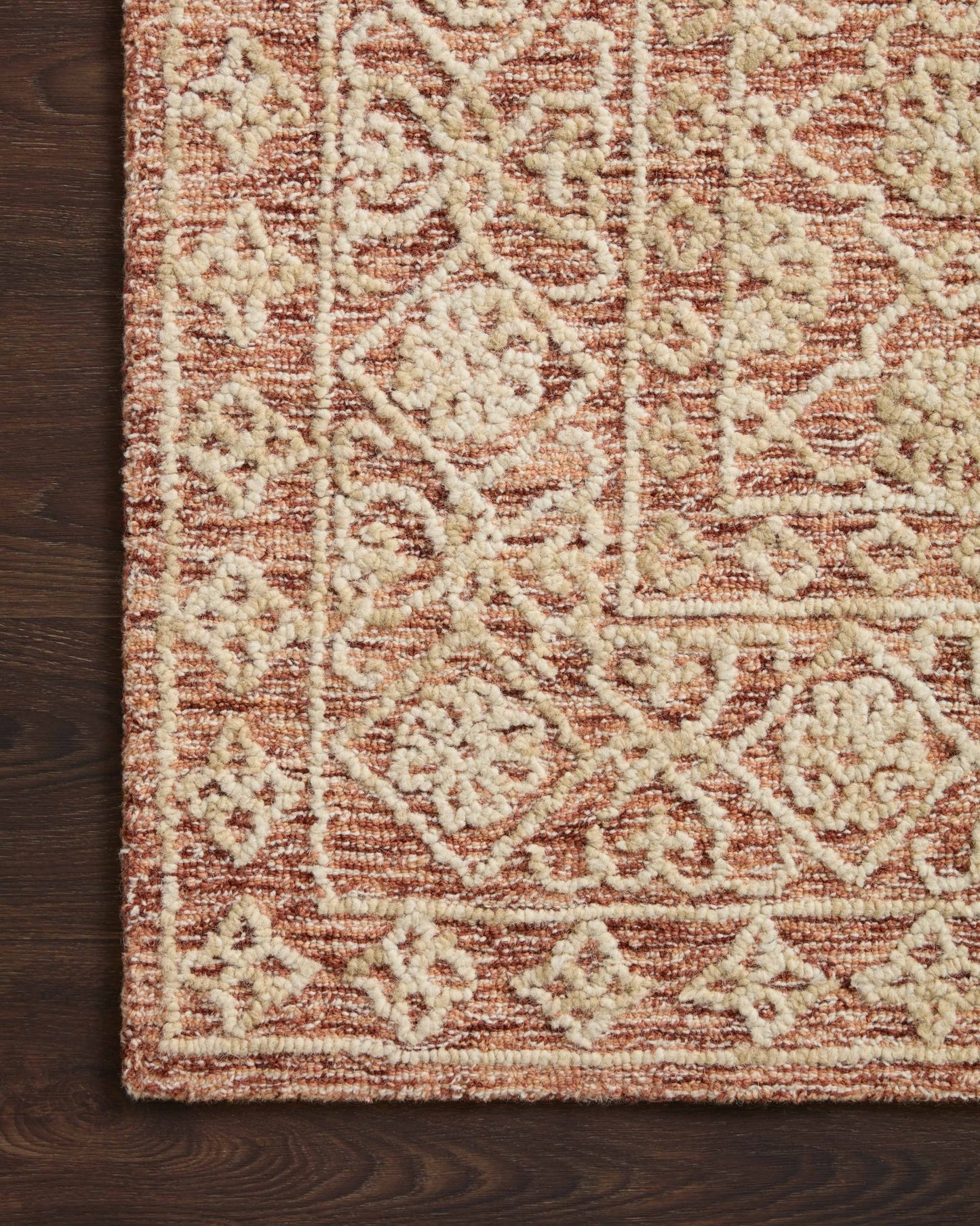 Loloi CECELIA CEC - 01 Rust Natural Contemporary Hand Tufted Rug - Rugs - Loloi - Atlanta Designer Rugs